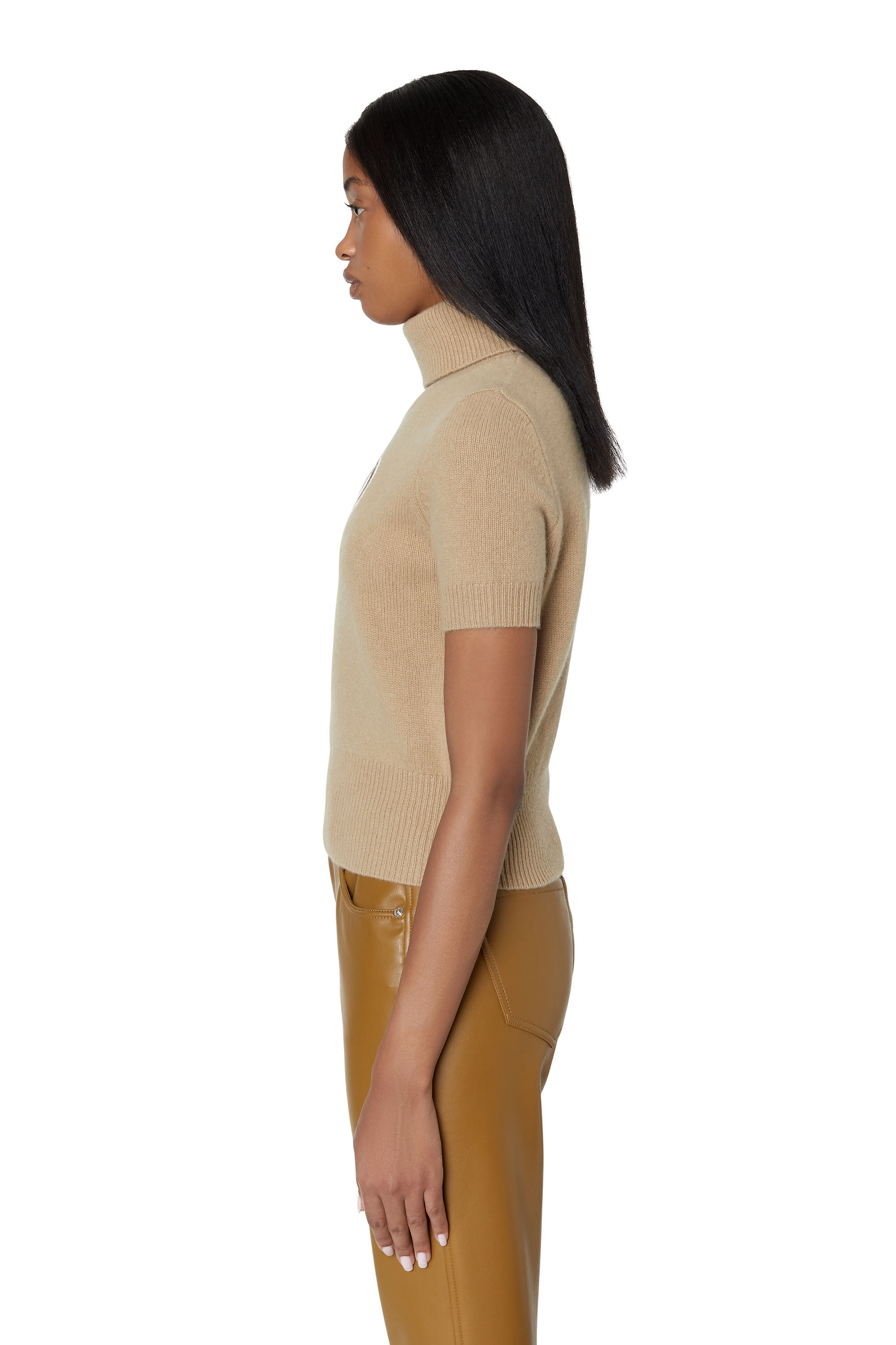 M ARGARET Woman Short sleeve jumper with cut out logo Diesel