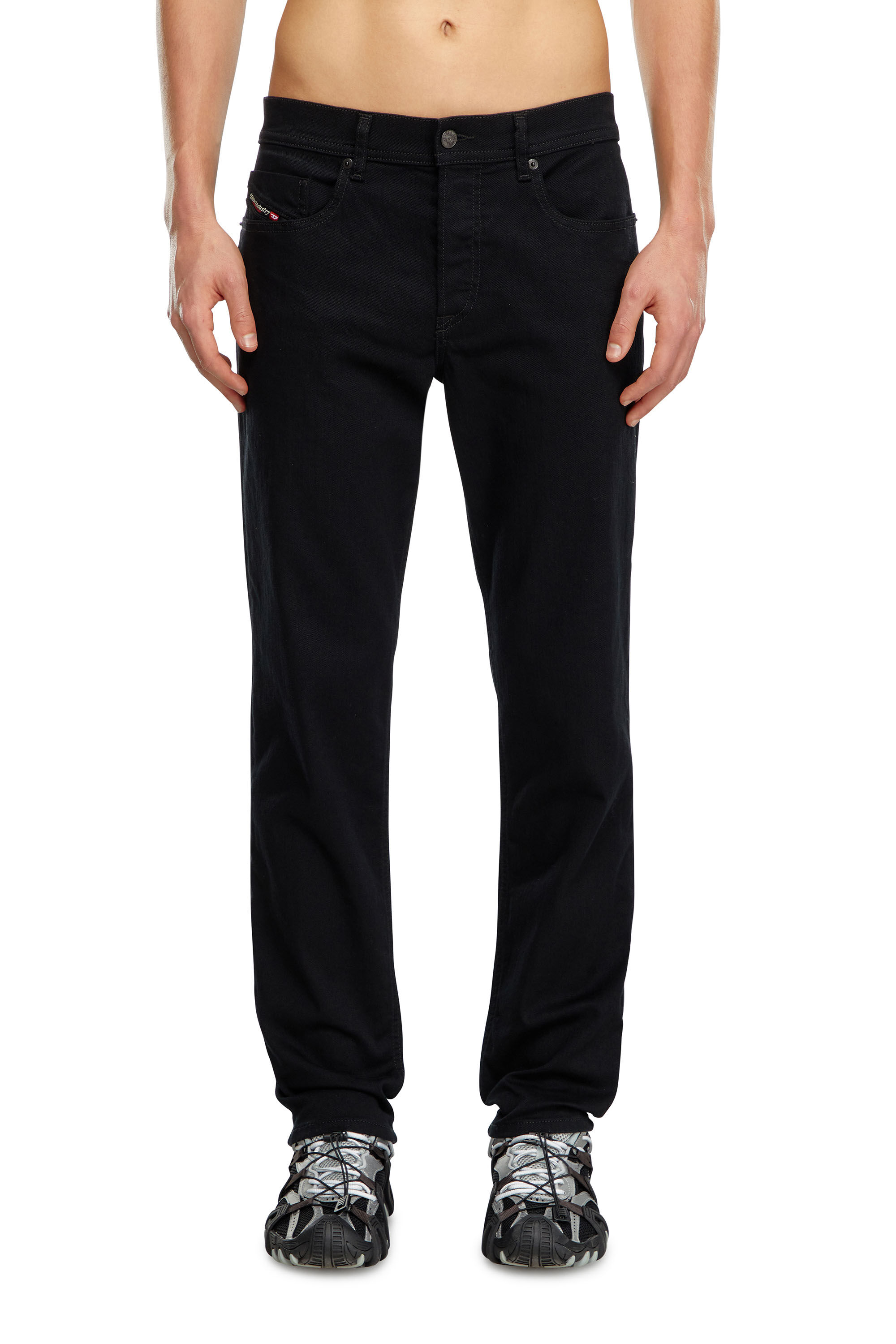 Mens black 2025 tapered jeans