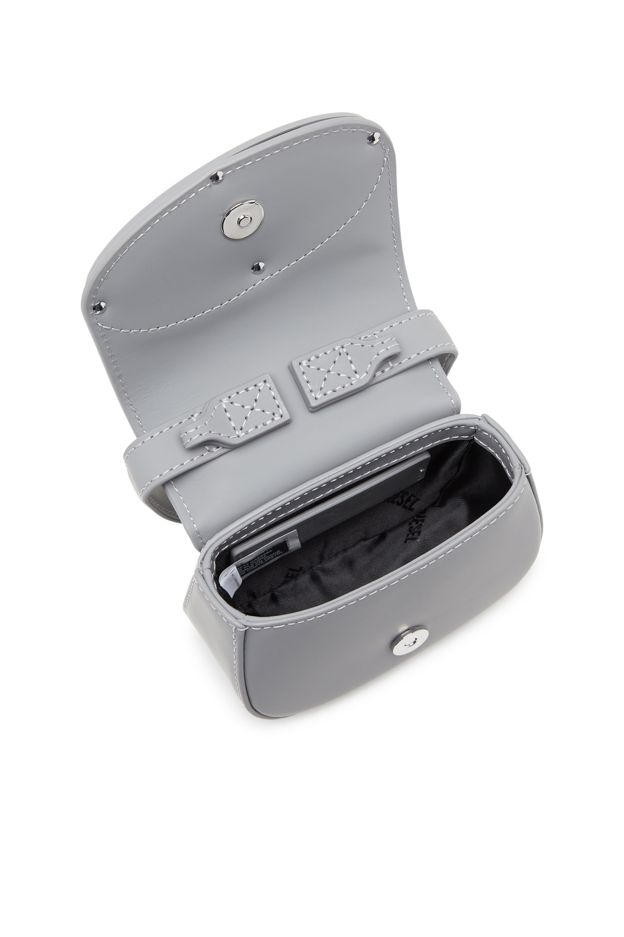 Diesel - 1DR XS, Woman's 1DR Xs-Iconic mini bag in matte leather in Grey - 5