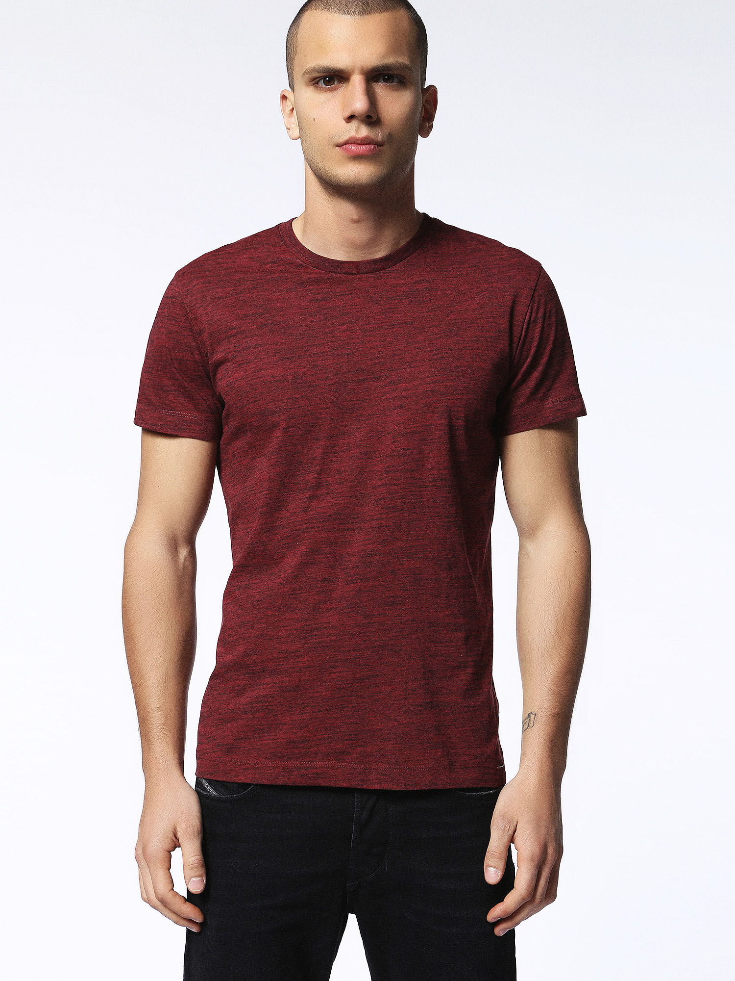 00SN1L0GAOB T-Shirts Man T-SIRIO by Diesel Burgundy 00SN1L0GAOB T-Shirts Man T-SIRIO by Diesel Burgundy
