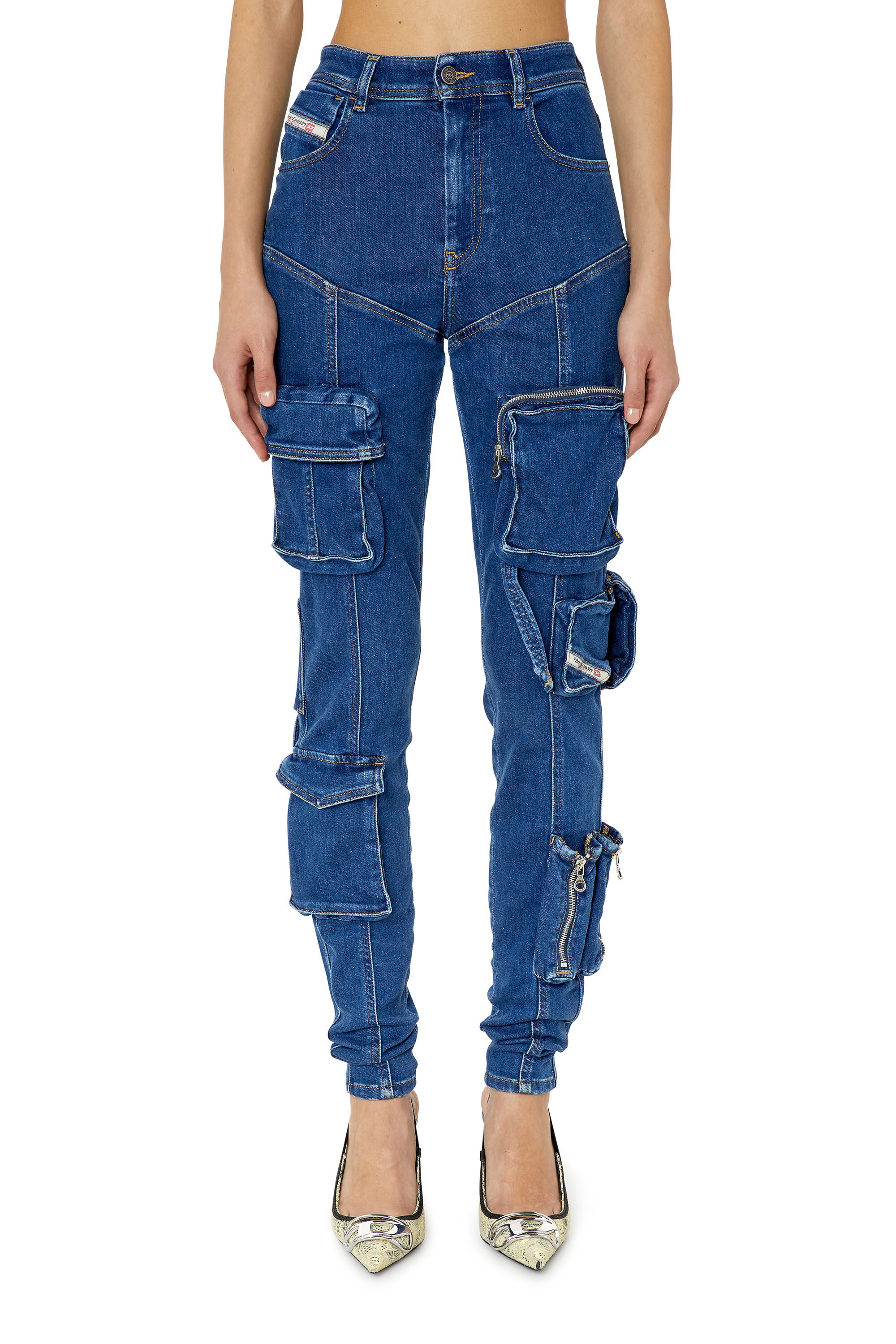 Women s Super skinny Jeans Dark blue Diesel 1984 Slandy High