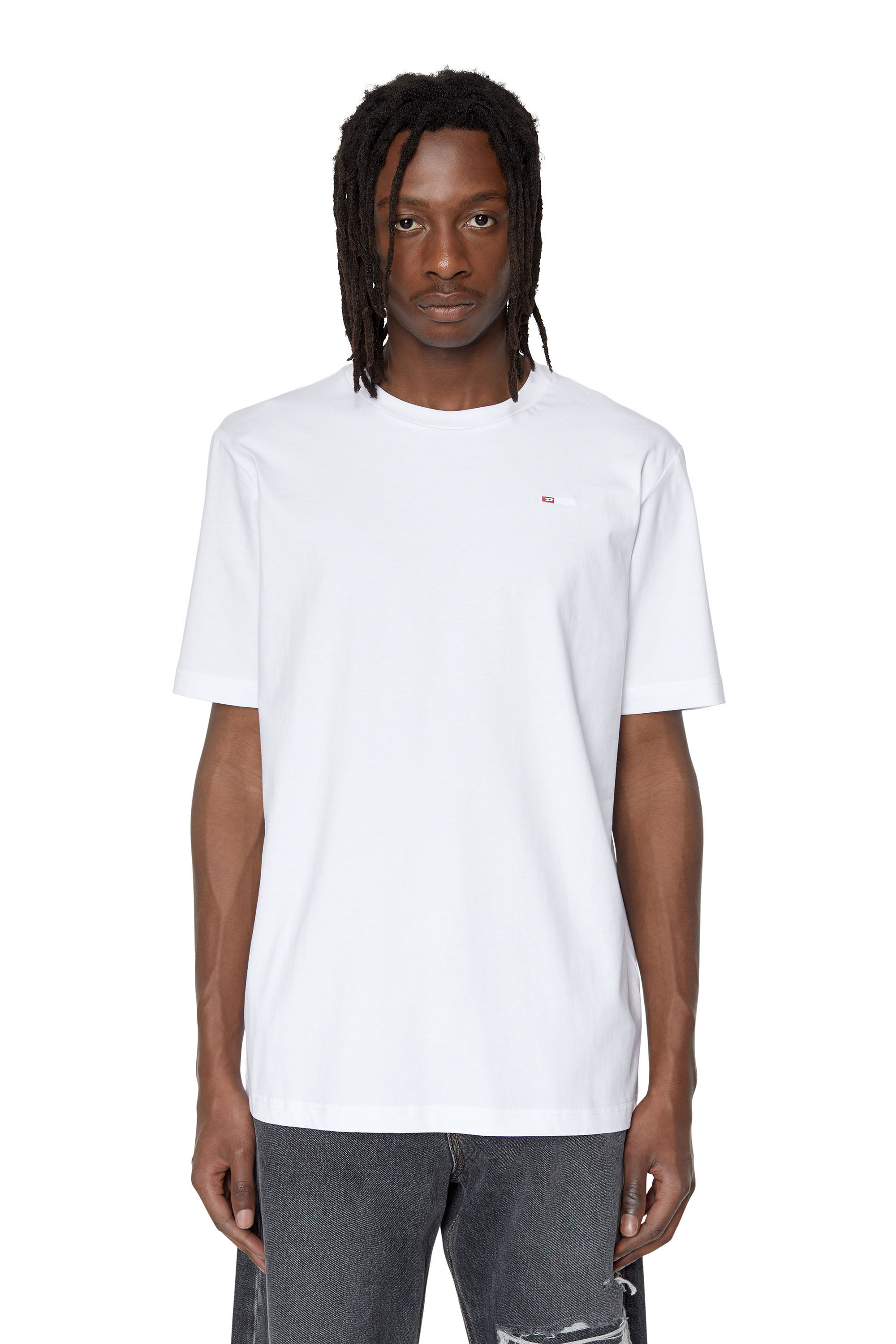T JUST MICRODIV Man T shirt with micro embroidered logo Diesel