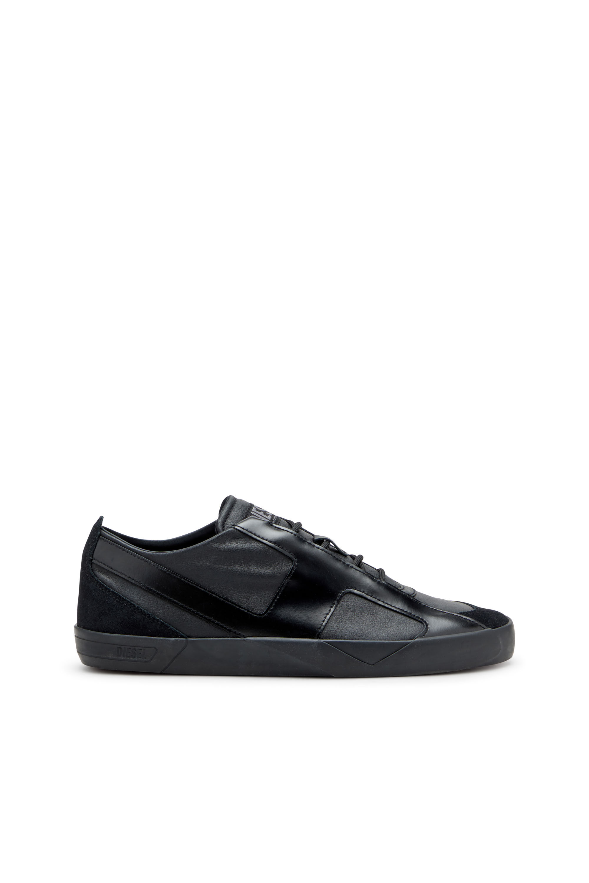 Men's S-Slante-D-Sneakers in suede and leather with D logo | Black