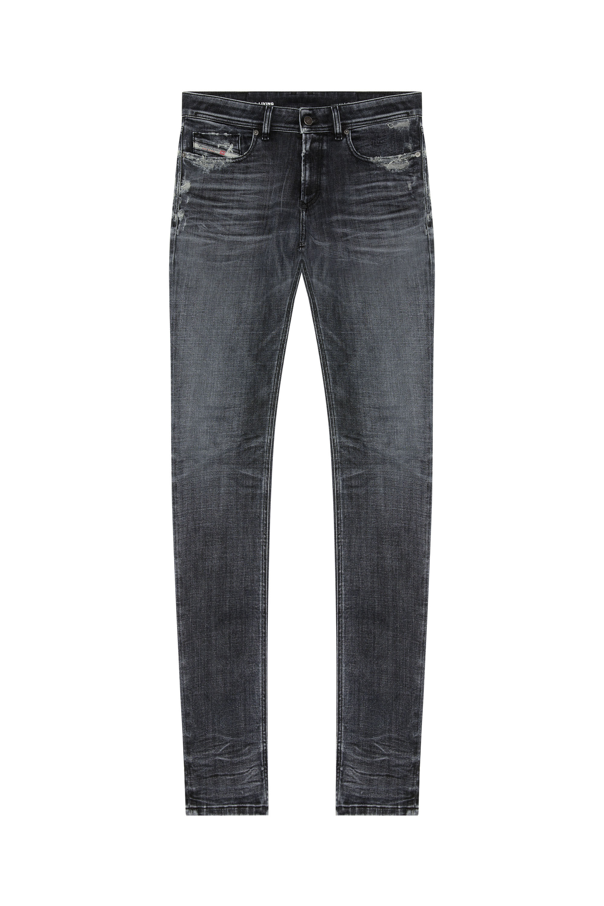 Diesel - Skinny Jeans 1979 Sleenker 09G37, Black/Dark grey - Image 2