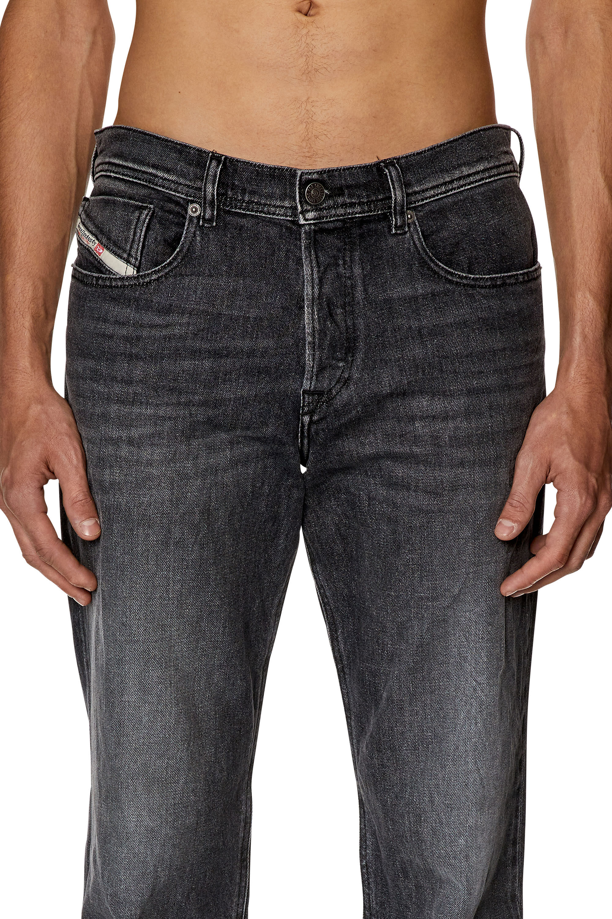 Men s Tapered Jeans Black Dark grey Diesel 2023 D Finitive