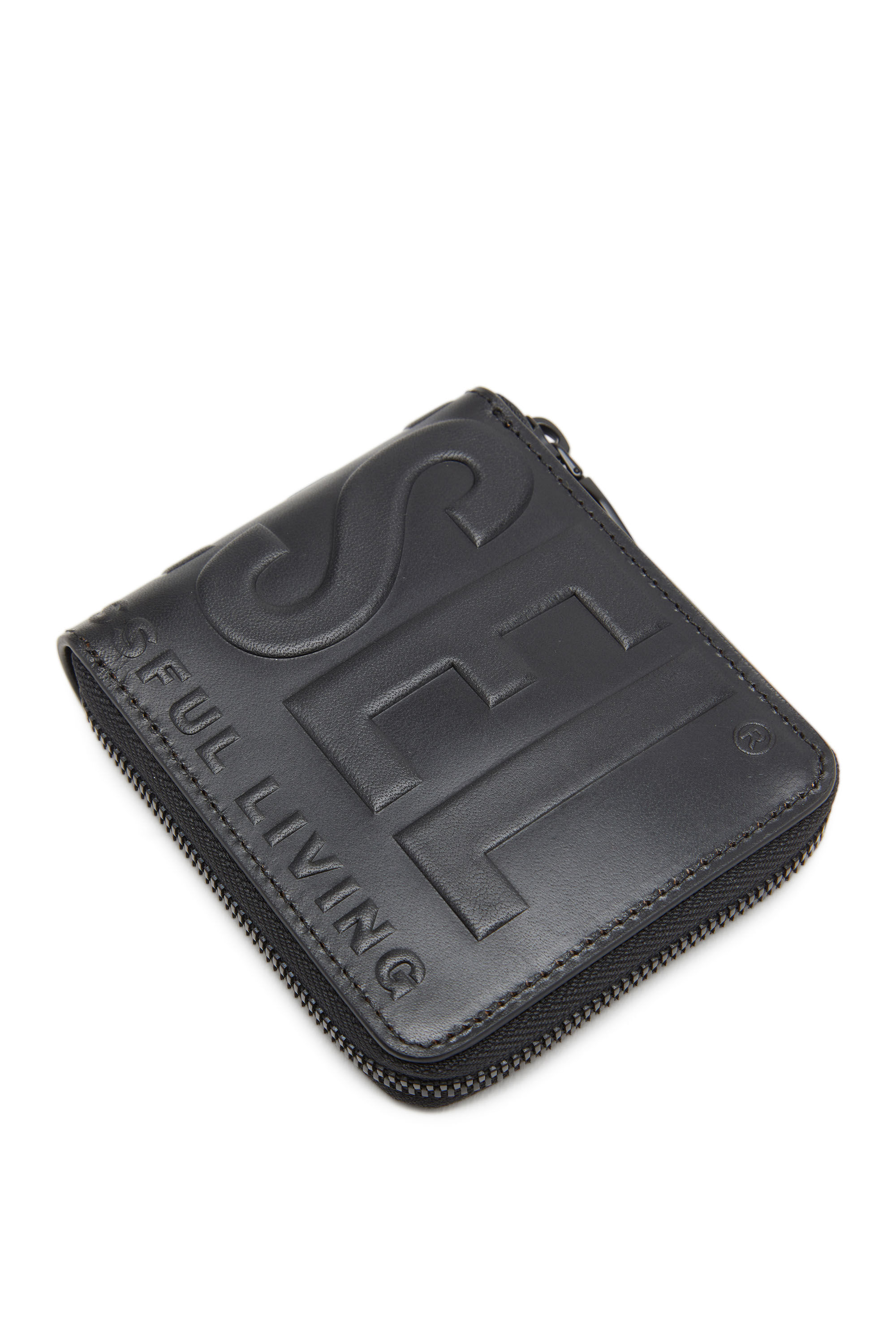 ブランドバッグ通販サイト Men's Leather Diesel | logo embossed with wallet zip アクセサリー