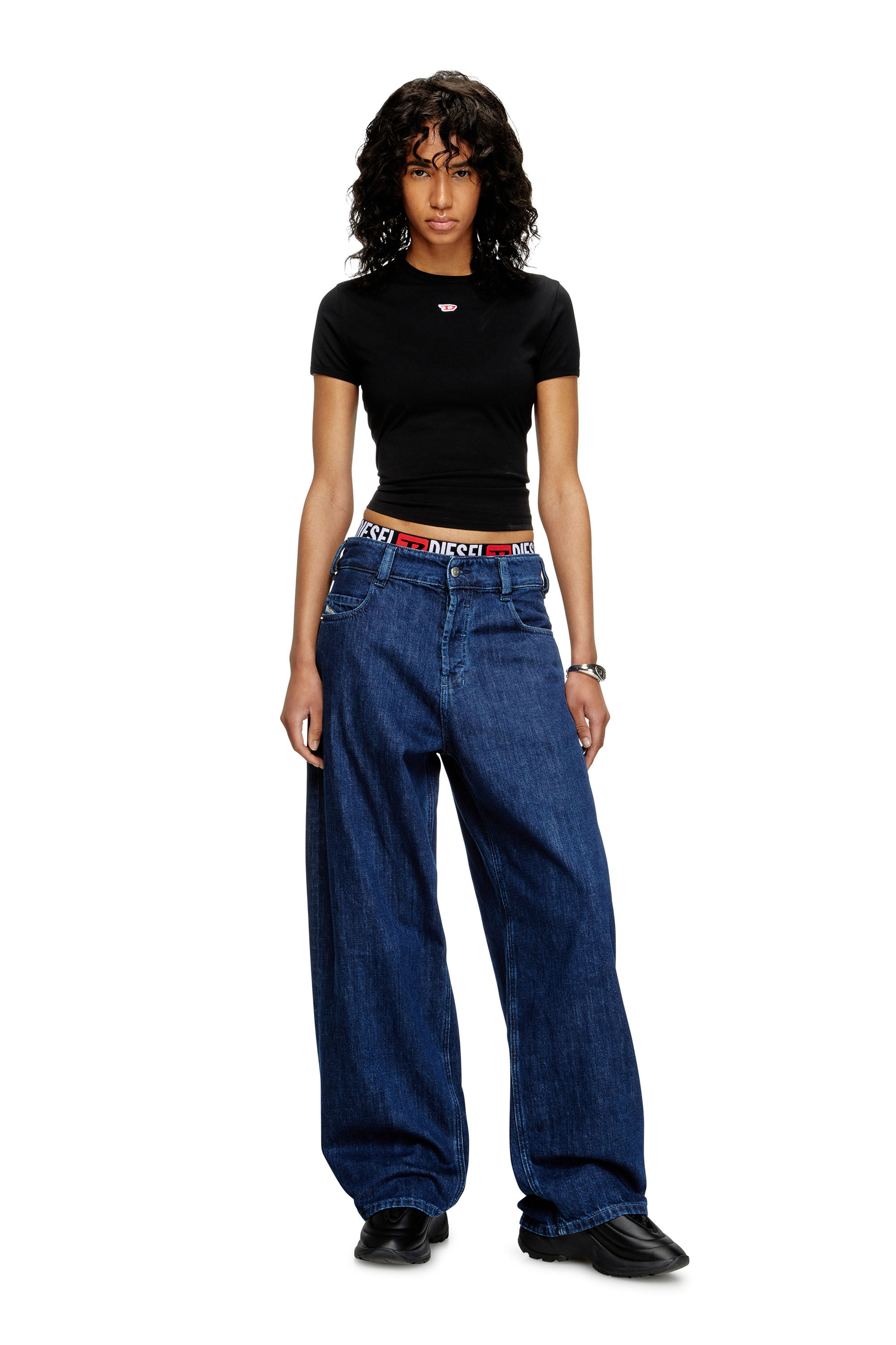 Women's Relaxed Jeans | Dark Blue | Diesel 1997 D-Enim