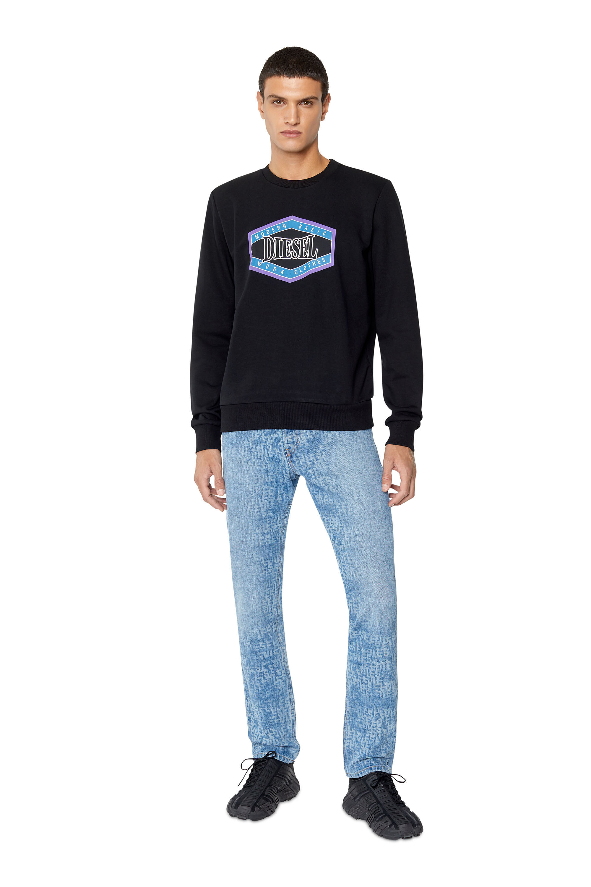 Diesel - 1995 D-Sark 007F5 Straight Jeans, Light Blue - Image 1