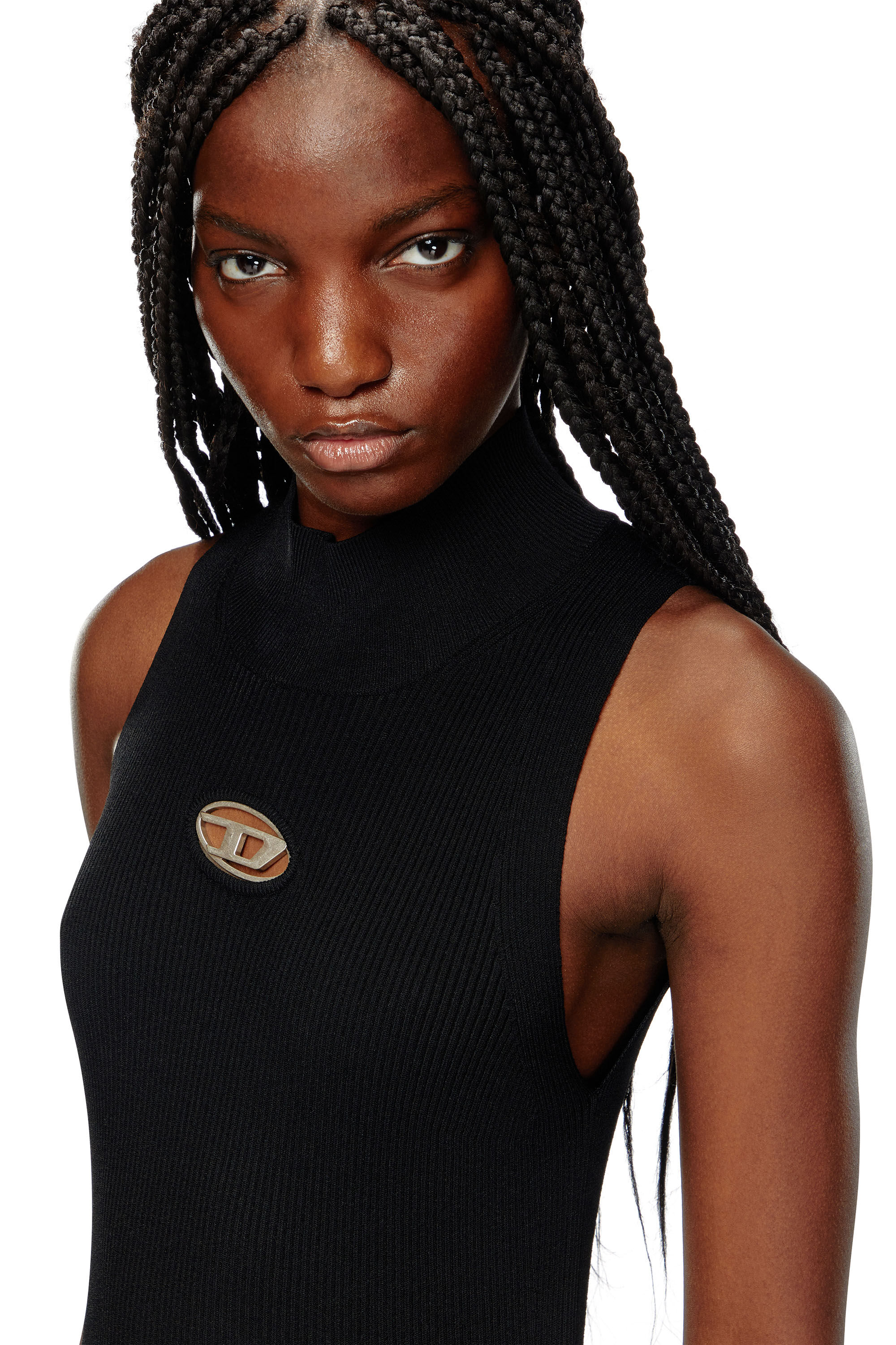 Women's ribbed turtleneck top cheap