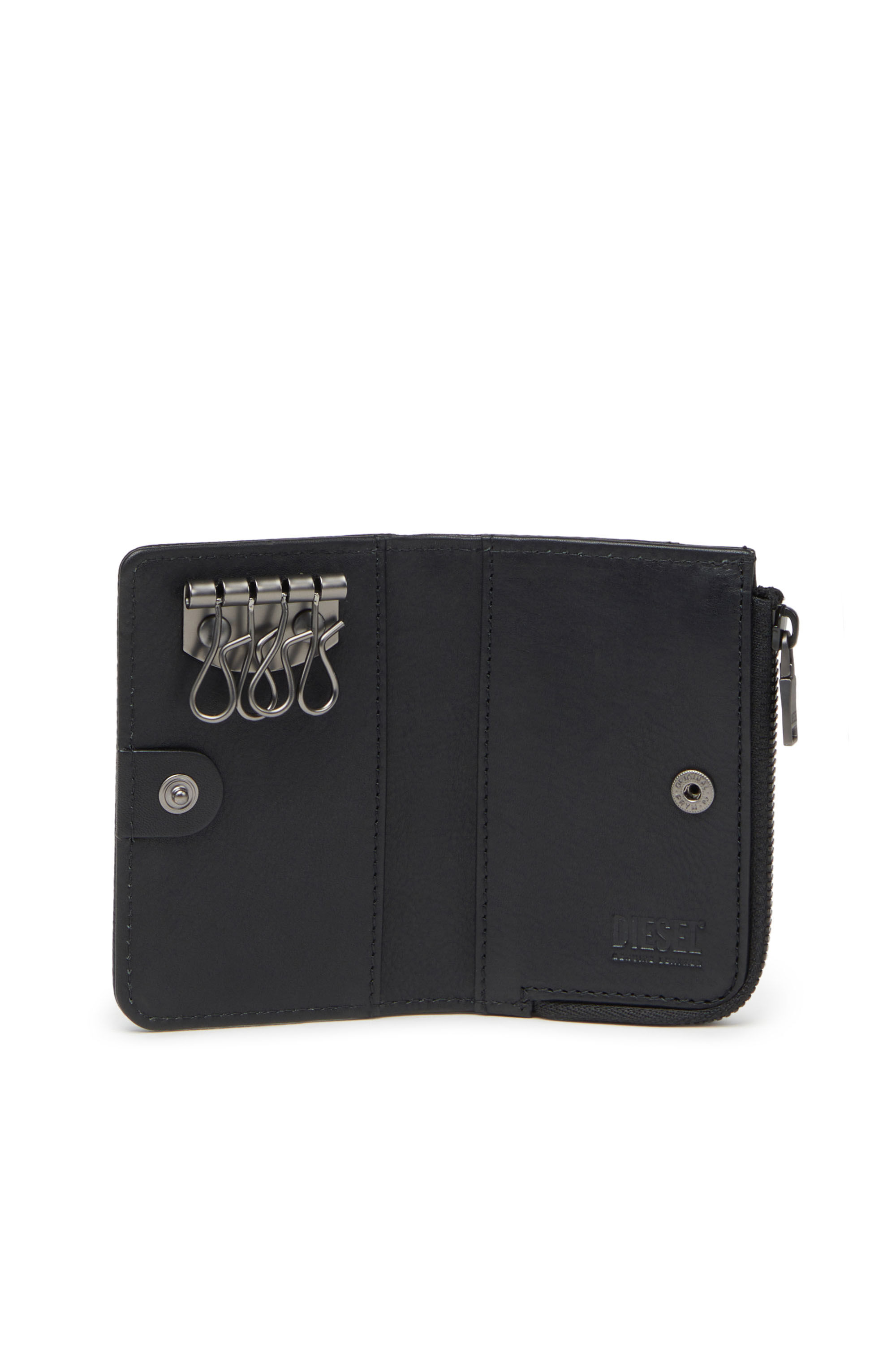 L-ZIP KEY Man: Key case in grained leather | Diesel