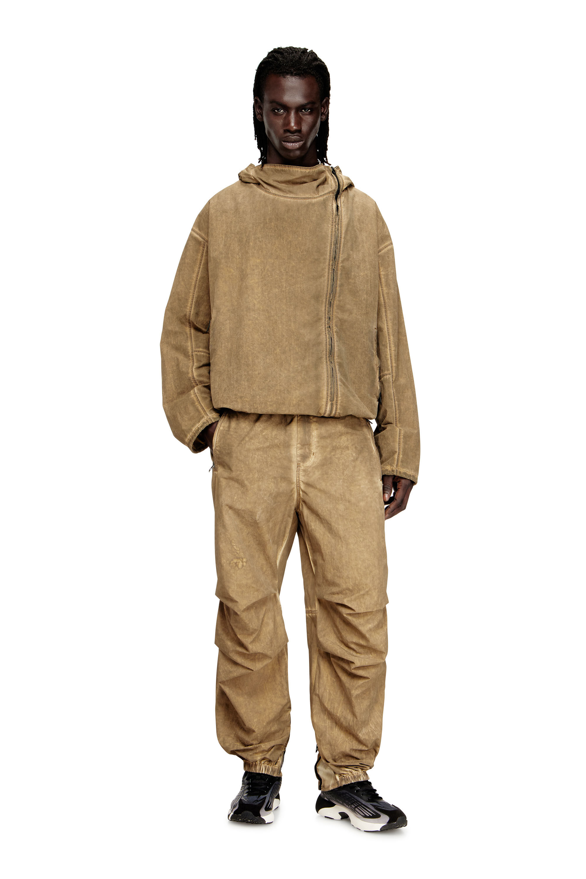 Men's Cargo pants in dirt-effect Taslan | Brown | Diesel