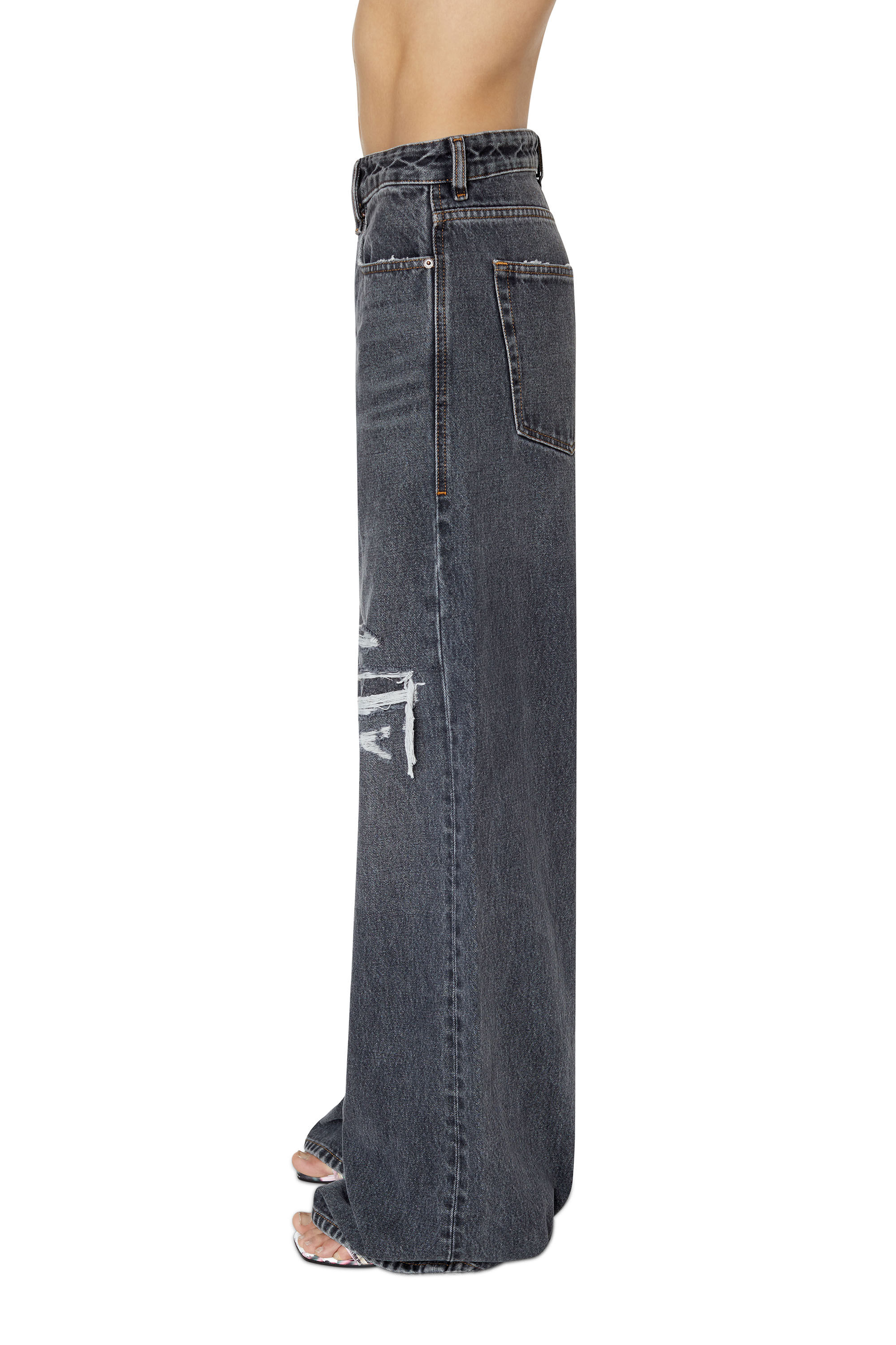 Diesel - 1996 D-Sire 007F6 Straight Jeans, Black/Dark grey - Image 5