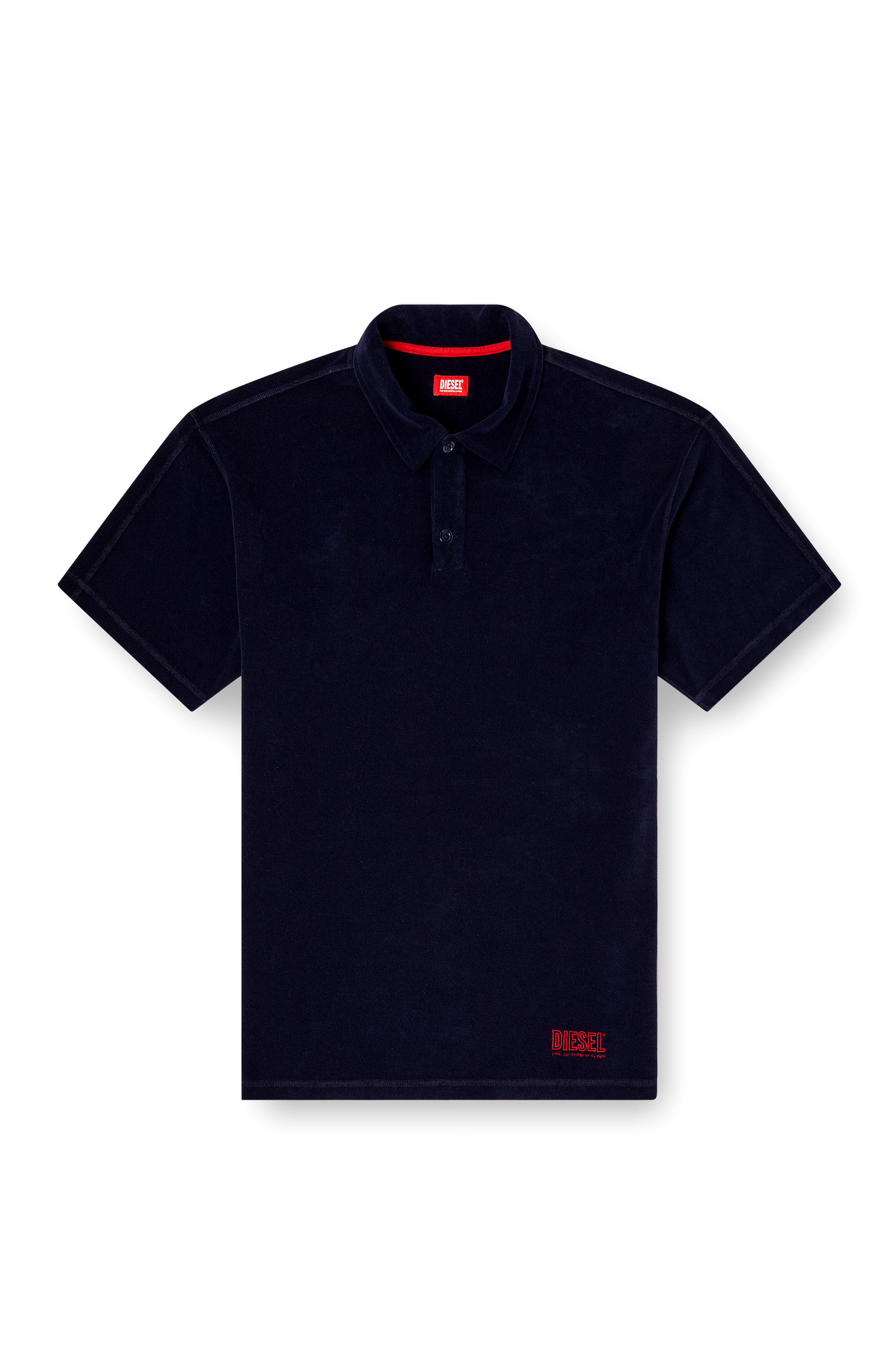 Men's Towelling cotton polo shirt | Blue | Diesel