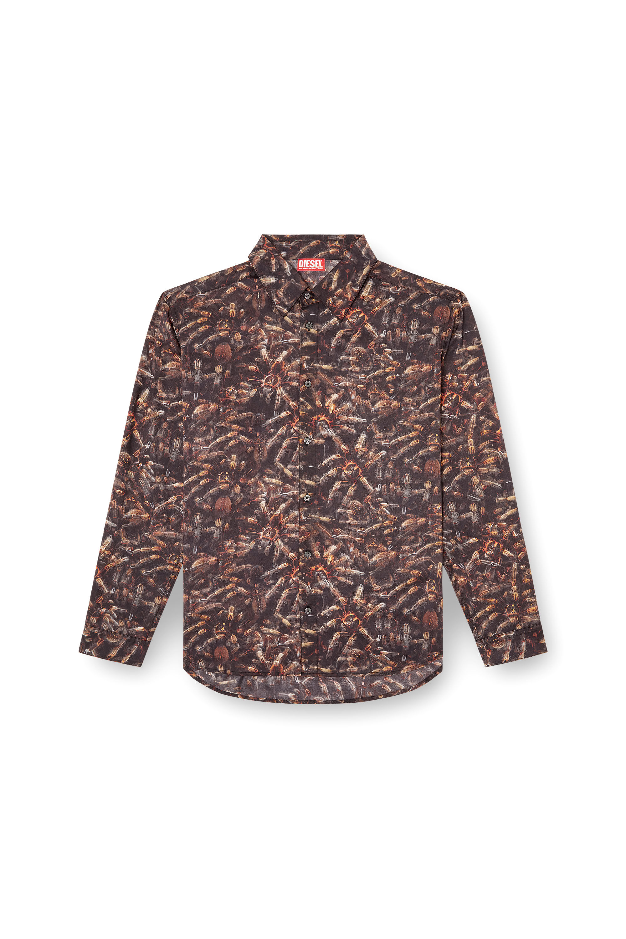 Diesel - S-SIMPLY-SPIDER-PJBK, Man's Lyocell shirt with all-over print in null - 2