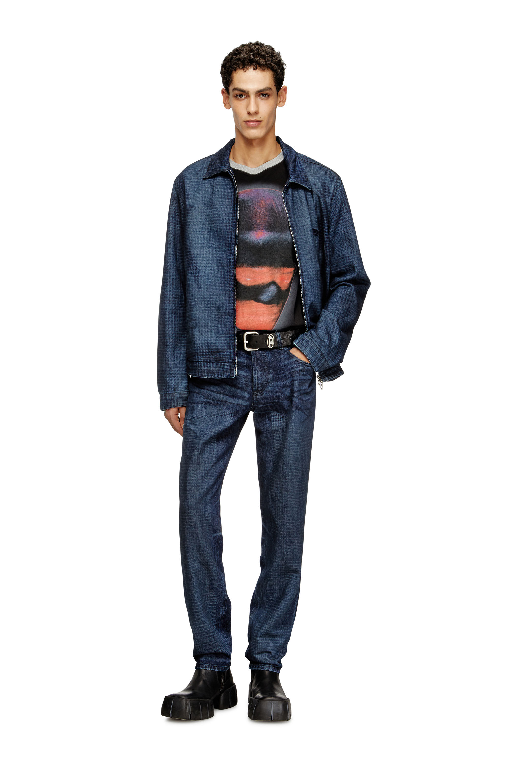 Diesel - Man's Regular Jeans 2023 D-Finitive 007CV, Dark Blue - 1