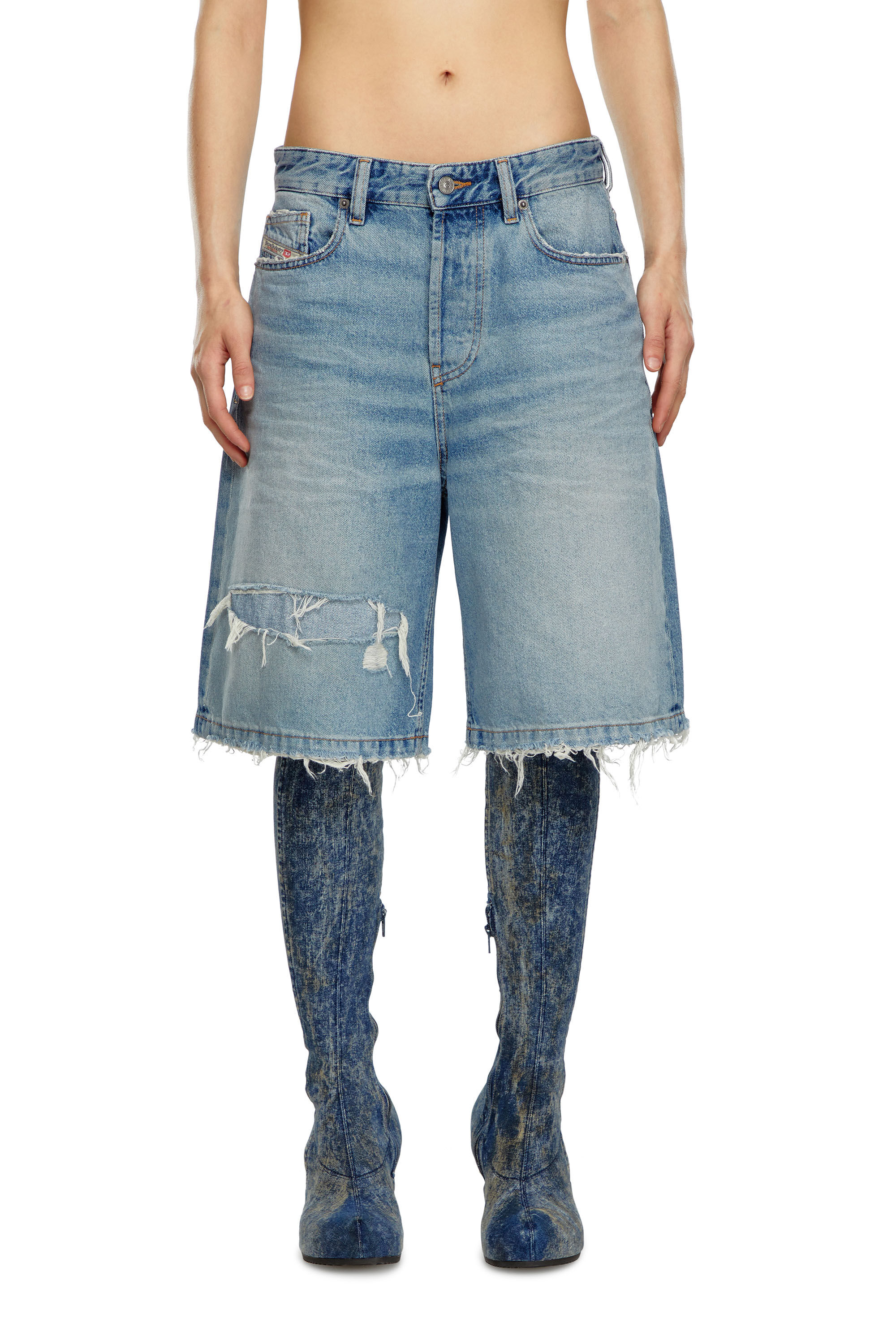 ショートパンツ Diesel De-Sire Bermuda shorts in dark denim Women's Denim shorts | Blue | Diesel