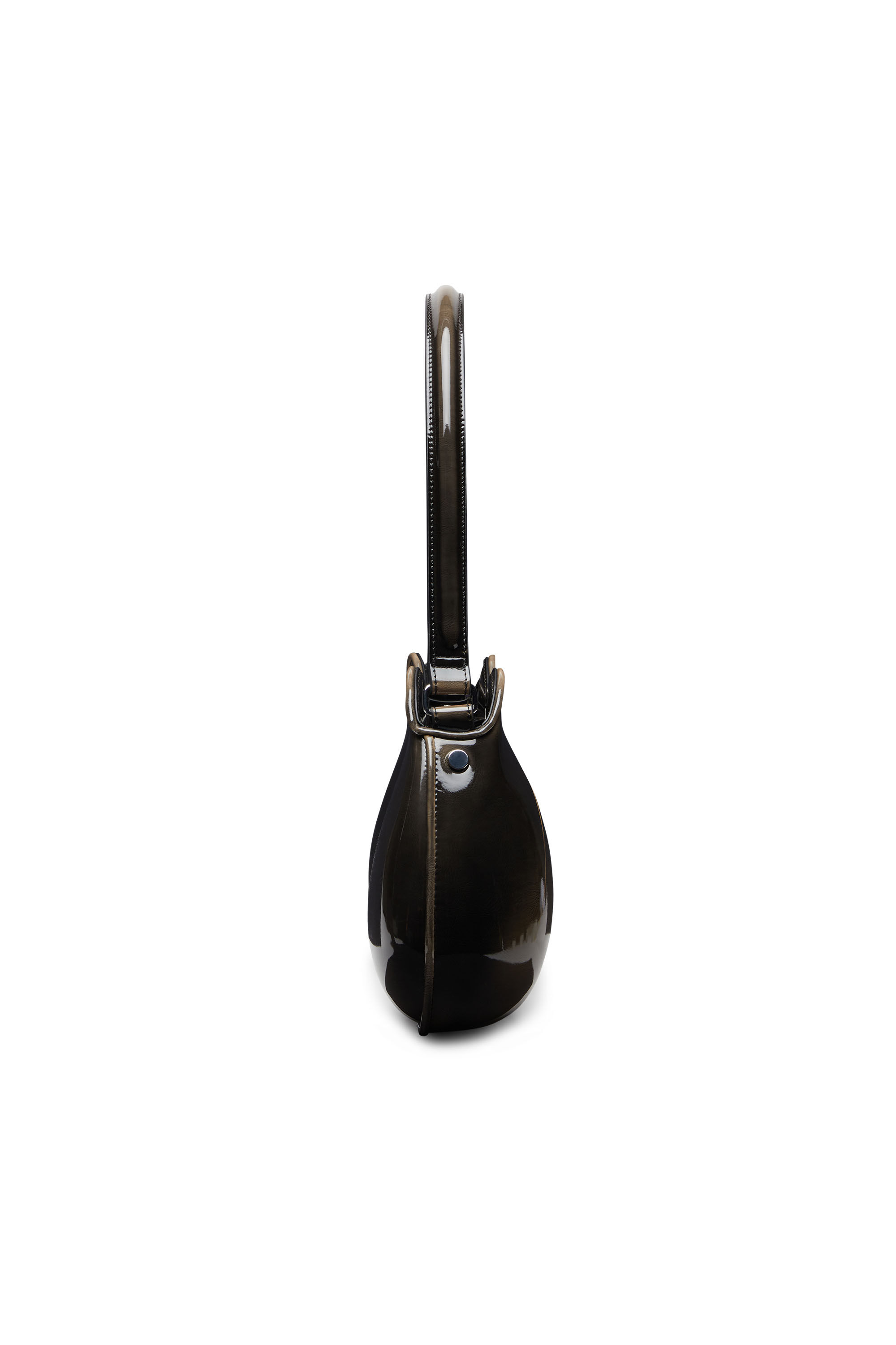 Diesel - DOUBLE-D SHOULDER, Woman's Double-D-Rigid bag in bicolour PU in Black/Bronze - 4