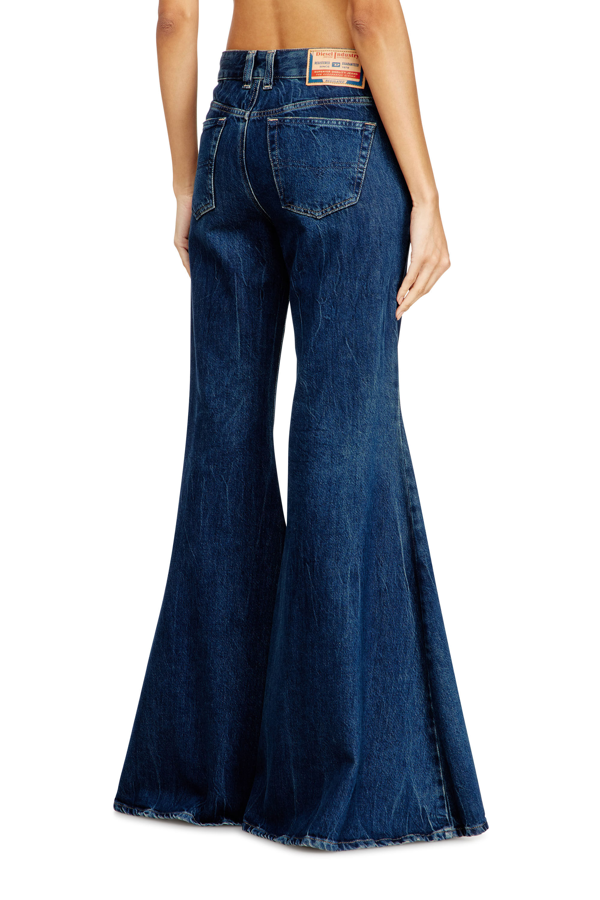 パンツ anglerz coating flare denim Women's Flare Jeans | Medium blue | Diesel 1970 D-Bleess