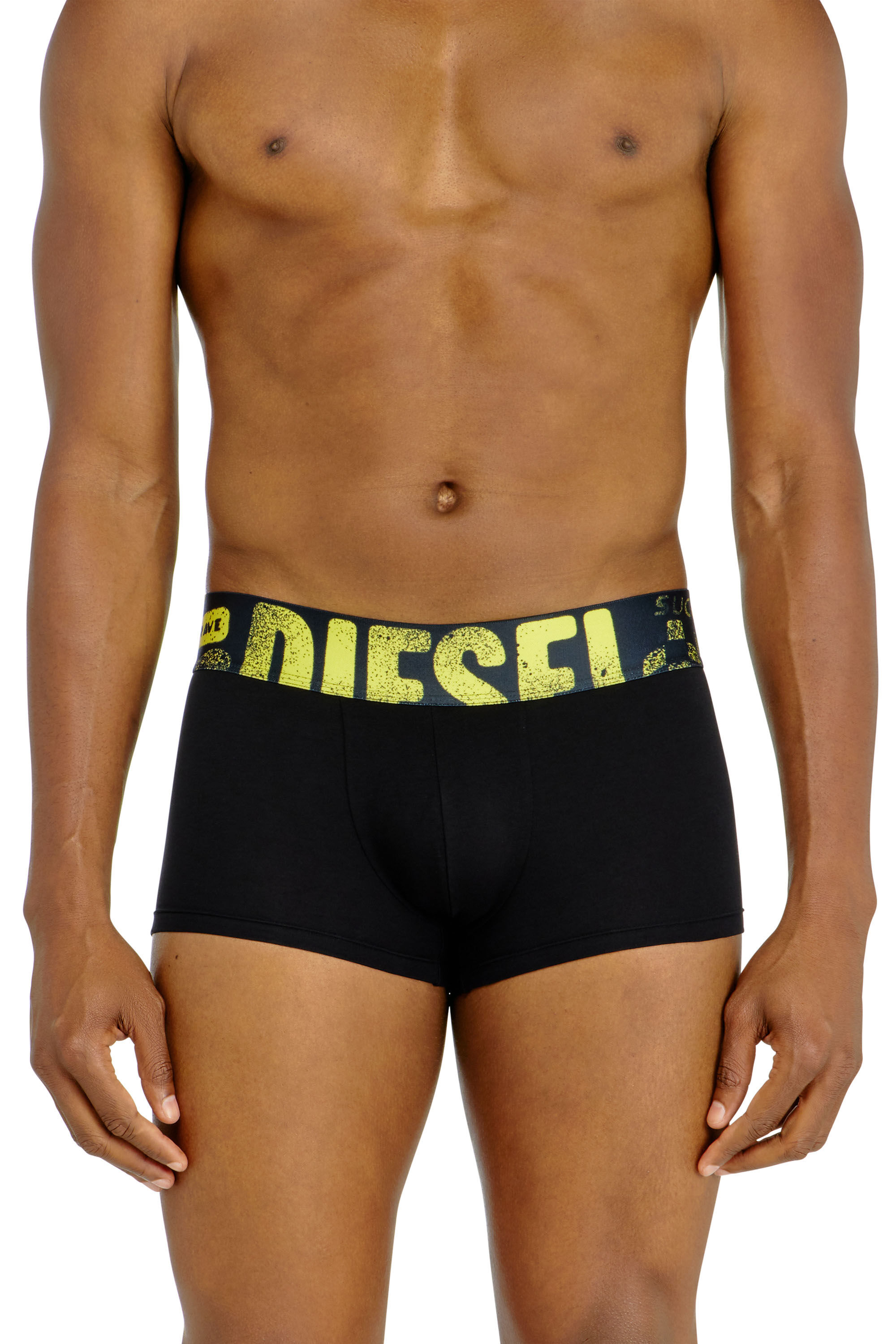 Diesel - UMBX-DAMIENTHREEPACK-5.5EL, Man's Three-pack of trunks with multicoloured logo in Multicolor/Black - 3