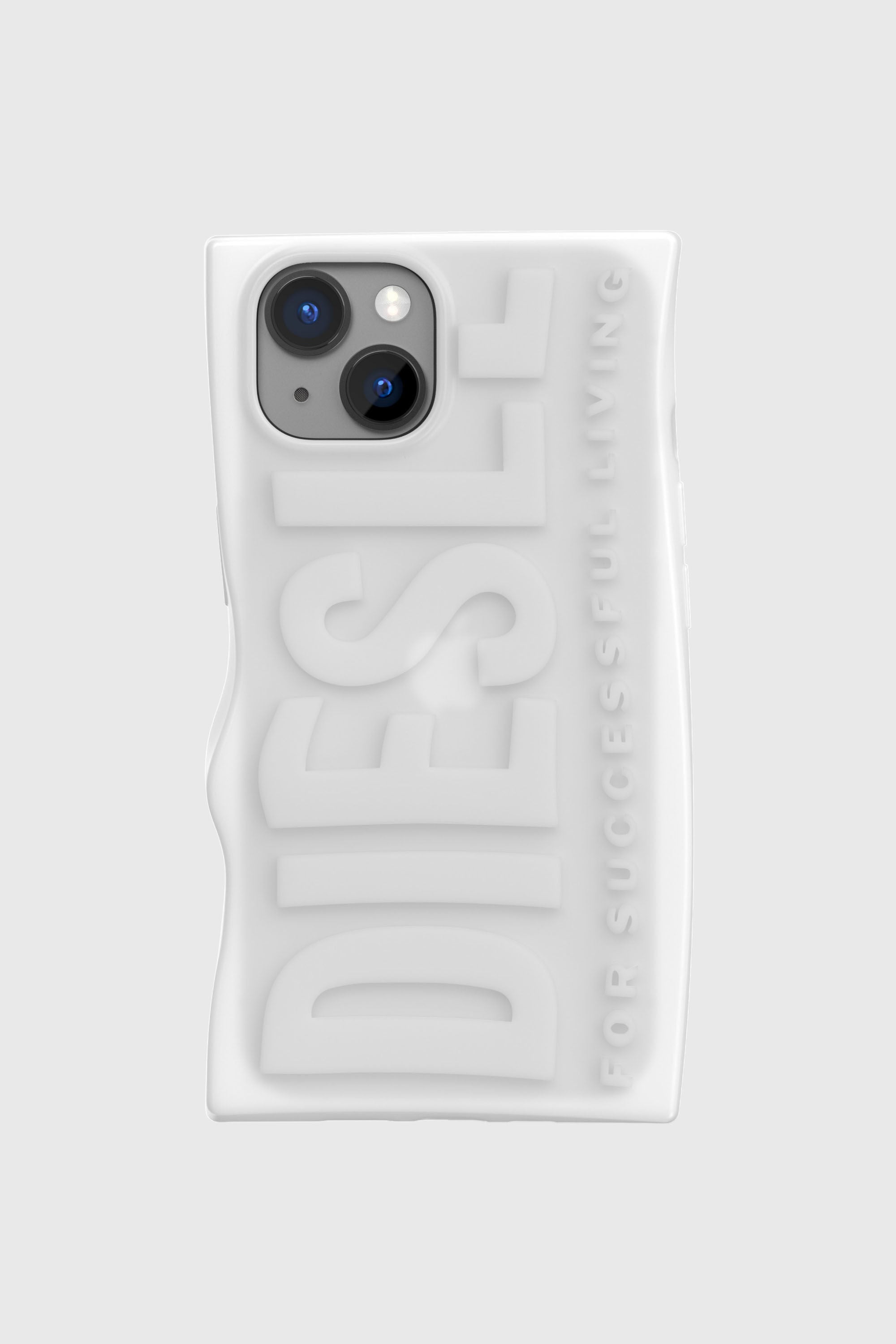 Diesel - 54122 MOULDED CASE, Unisex's D By case iPhone 13/iPhone 14 in White - 2