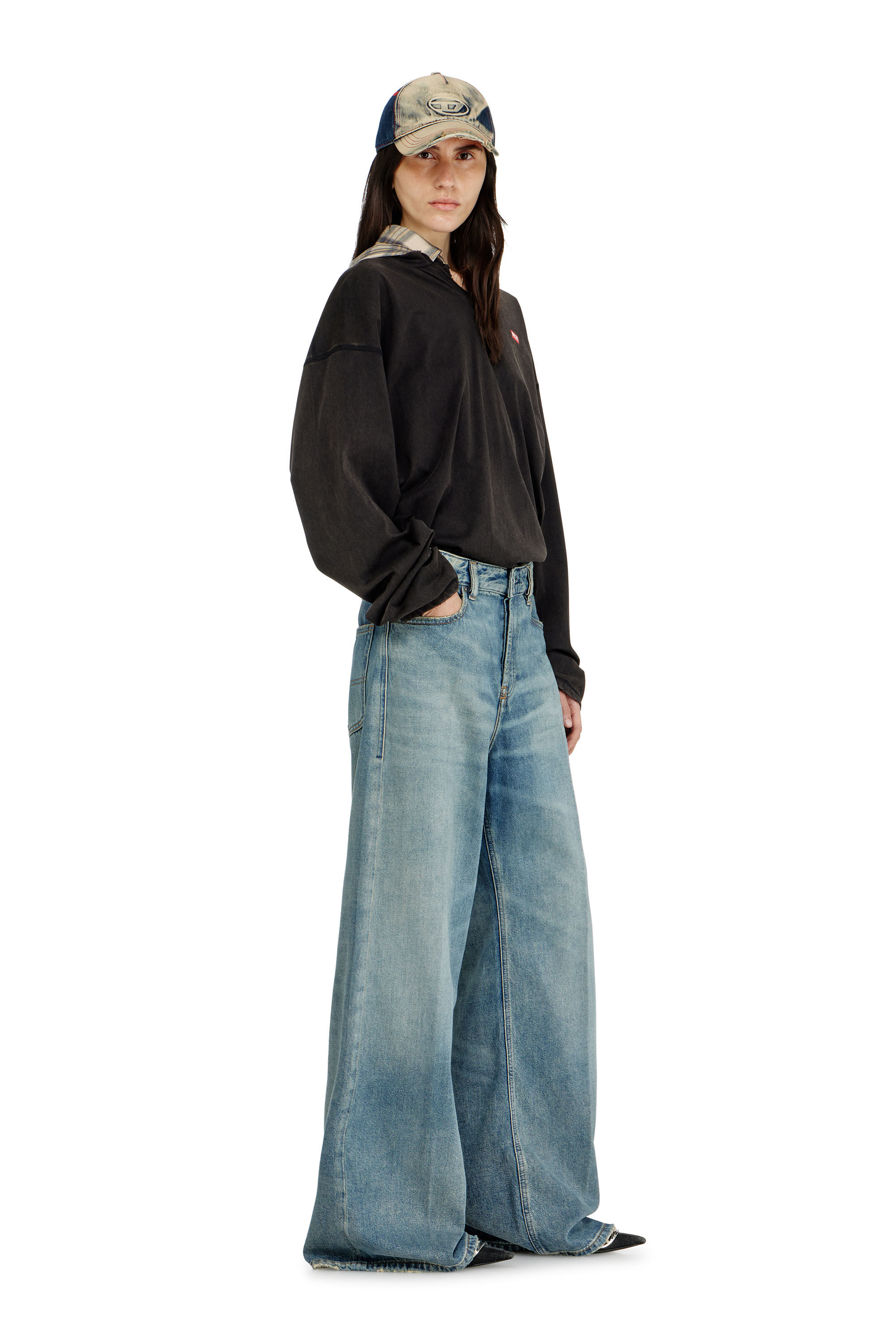 Women's Relaxed Jeans | Medium blue | Diesel 1996 D-Sire