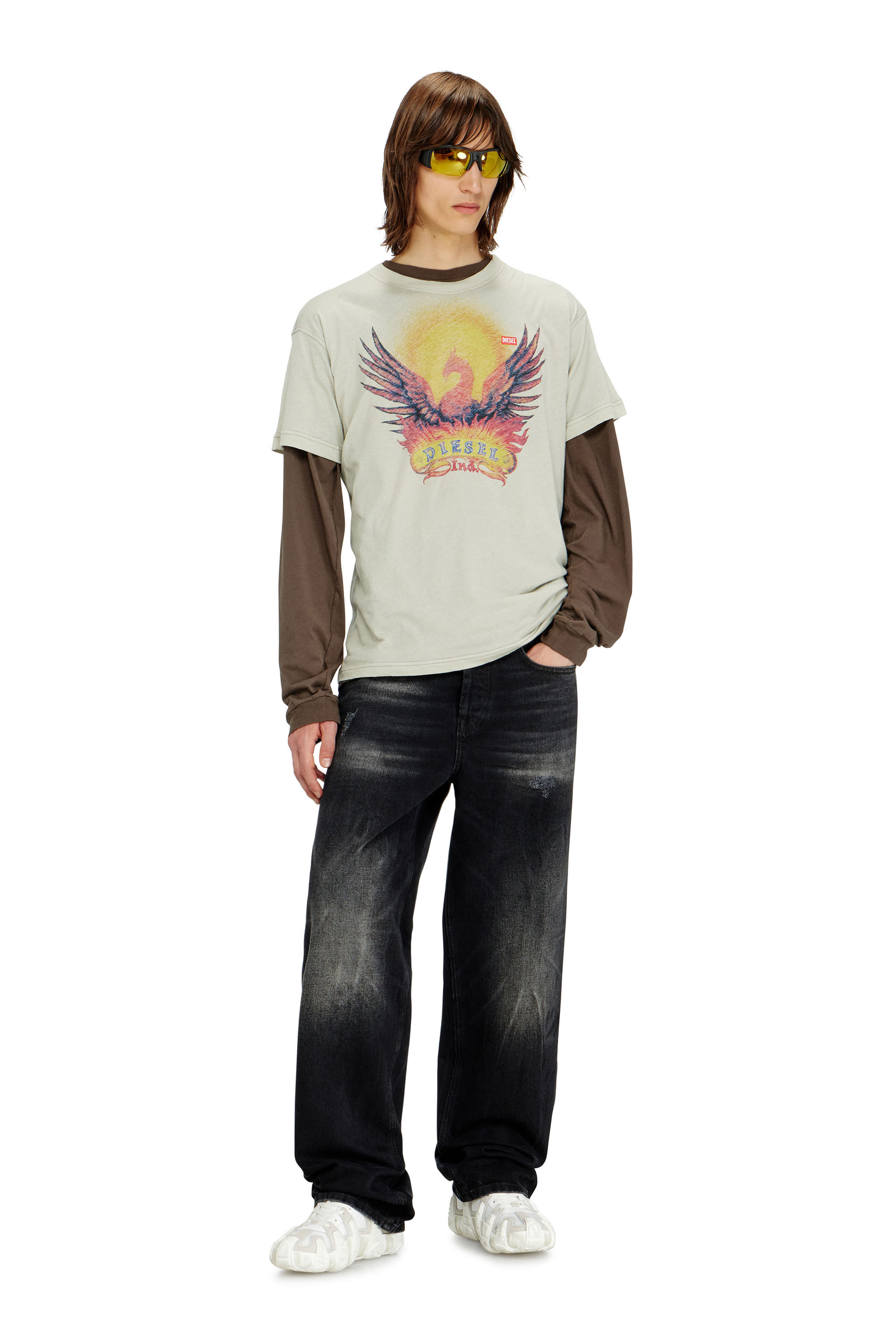 Men's Relaxed Jeans | Black | Diesel 2001 D-Macro