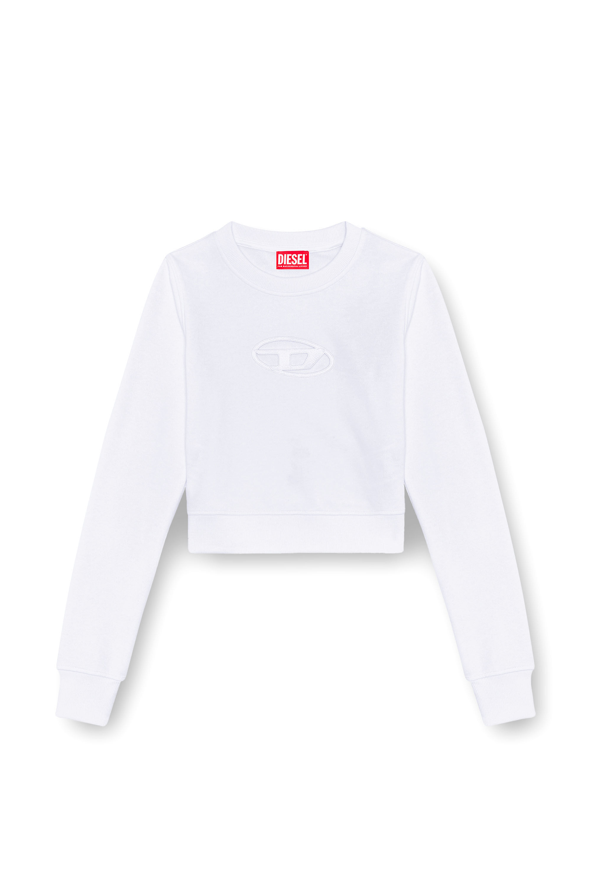 White cut off sweatshirt 2025