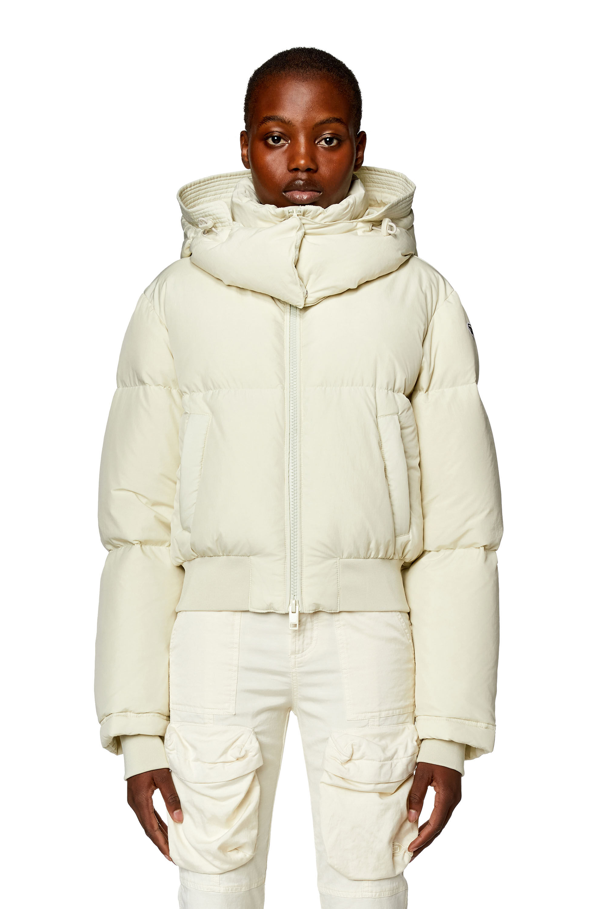 Short white sale puffer jacket
