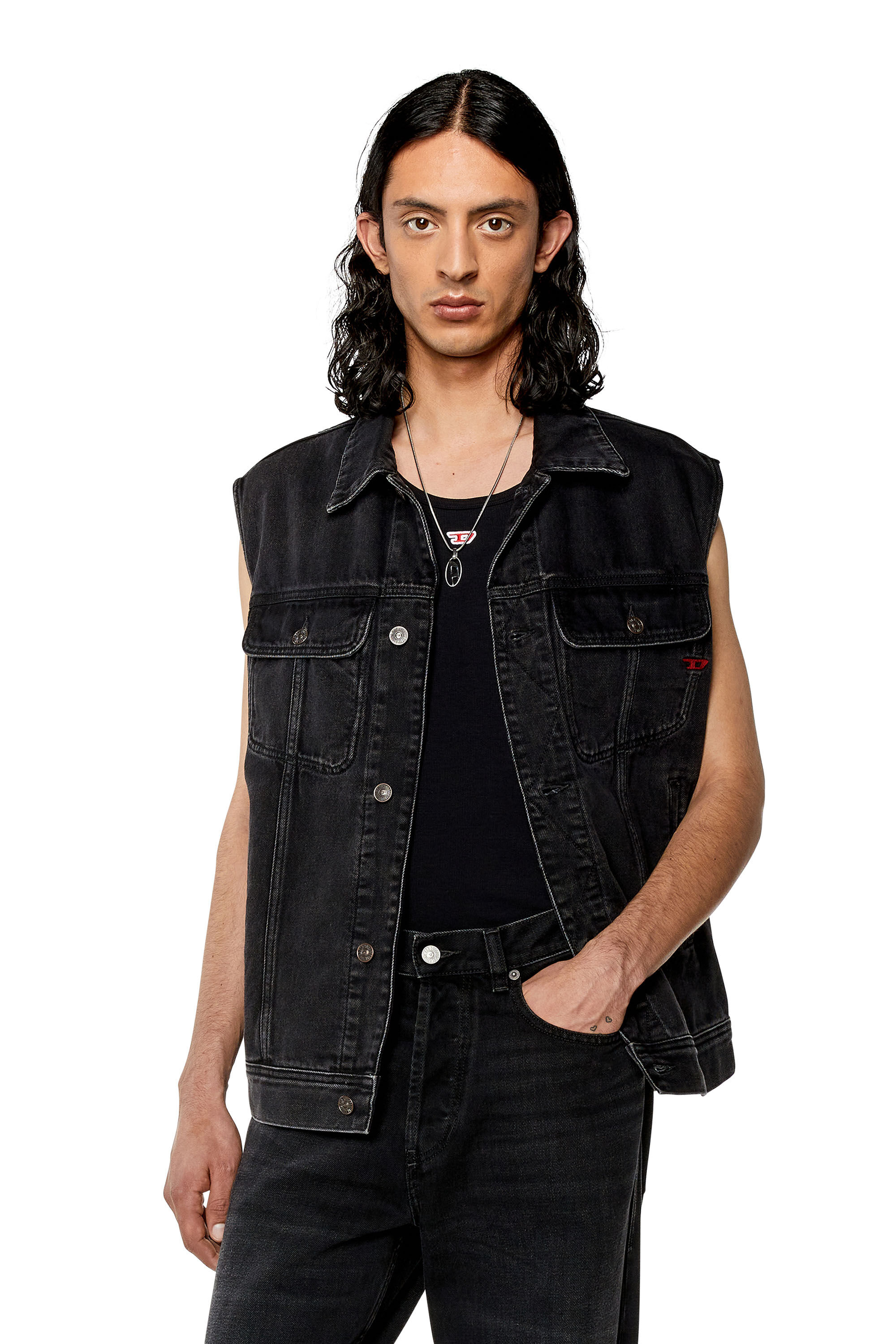 Diesel - D-BARCY-SM, Black/Dark grey - Image 3