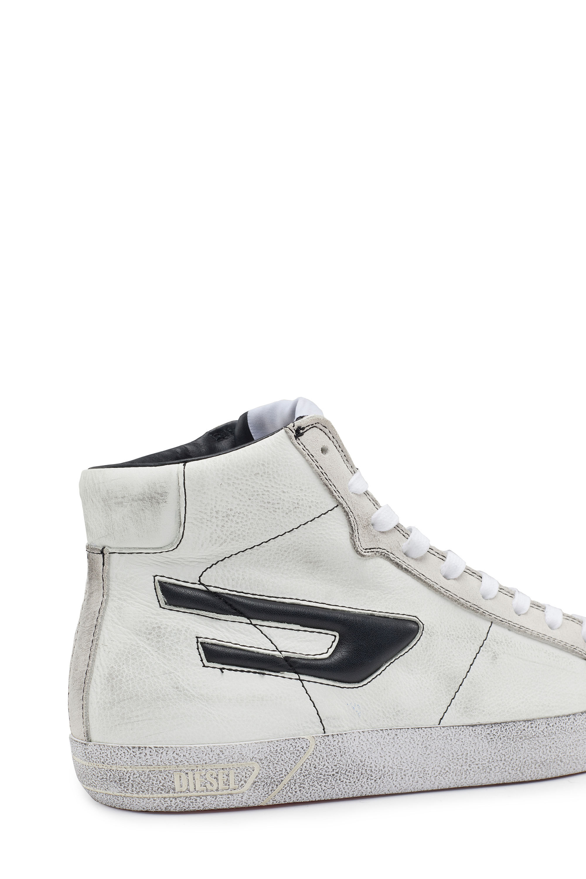 Women s High top leather sneakers with D logo Diesel