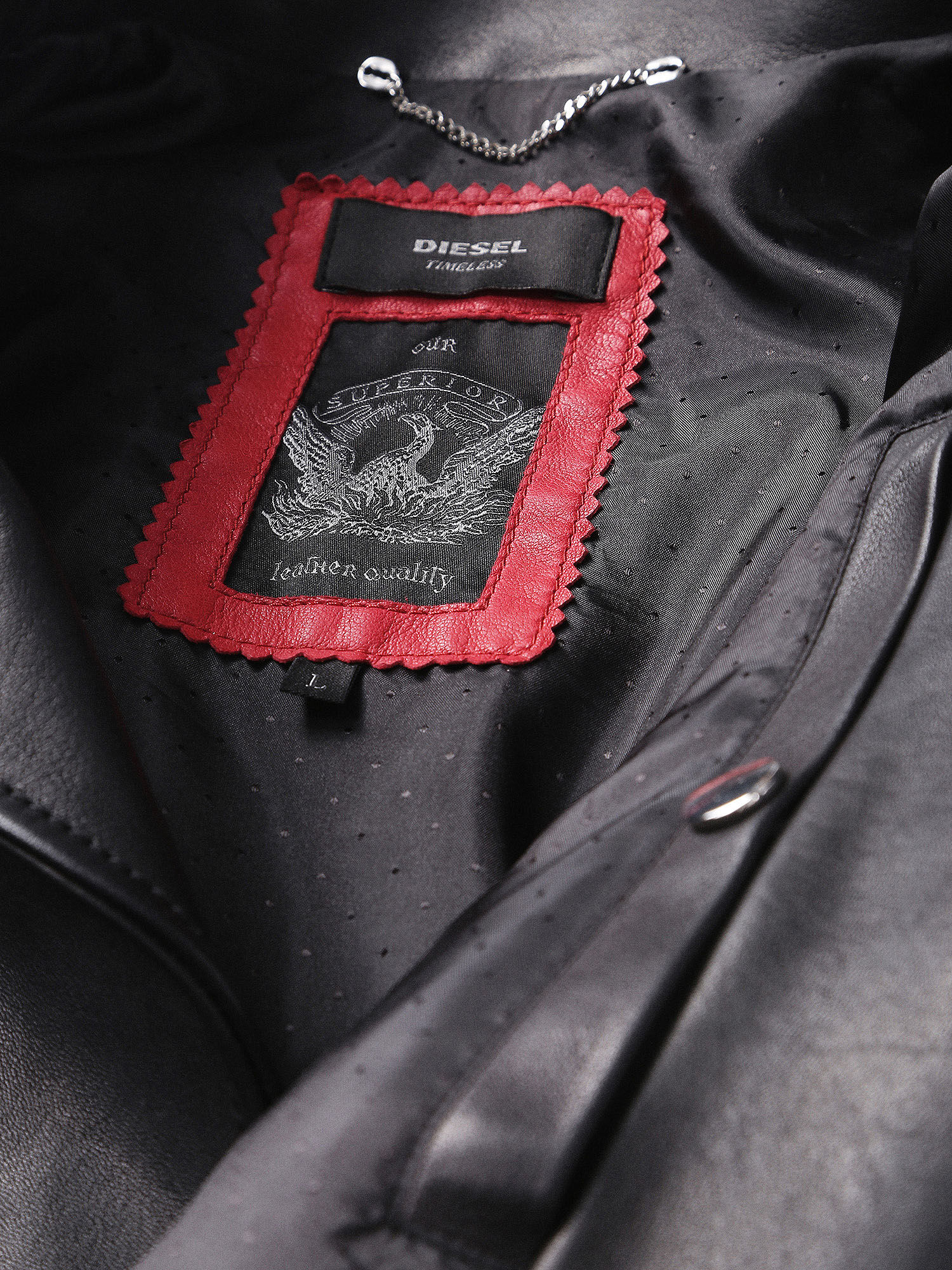 00SIYP0IAIV Leather jackets Man L-GIBSON-1 by Diesel Black 00SIYP0IAIV Leather jackets Man L-GIBSON-1 by Diesel Black