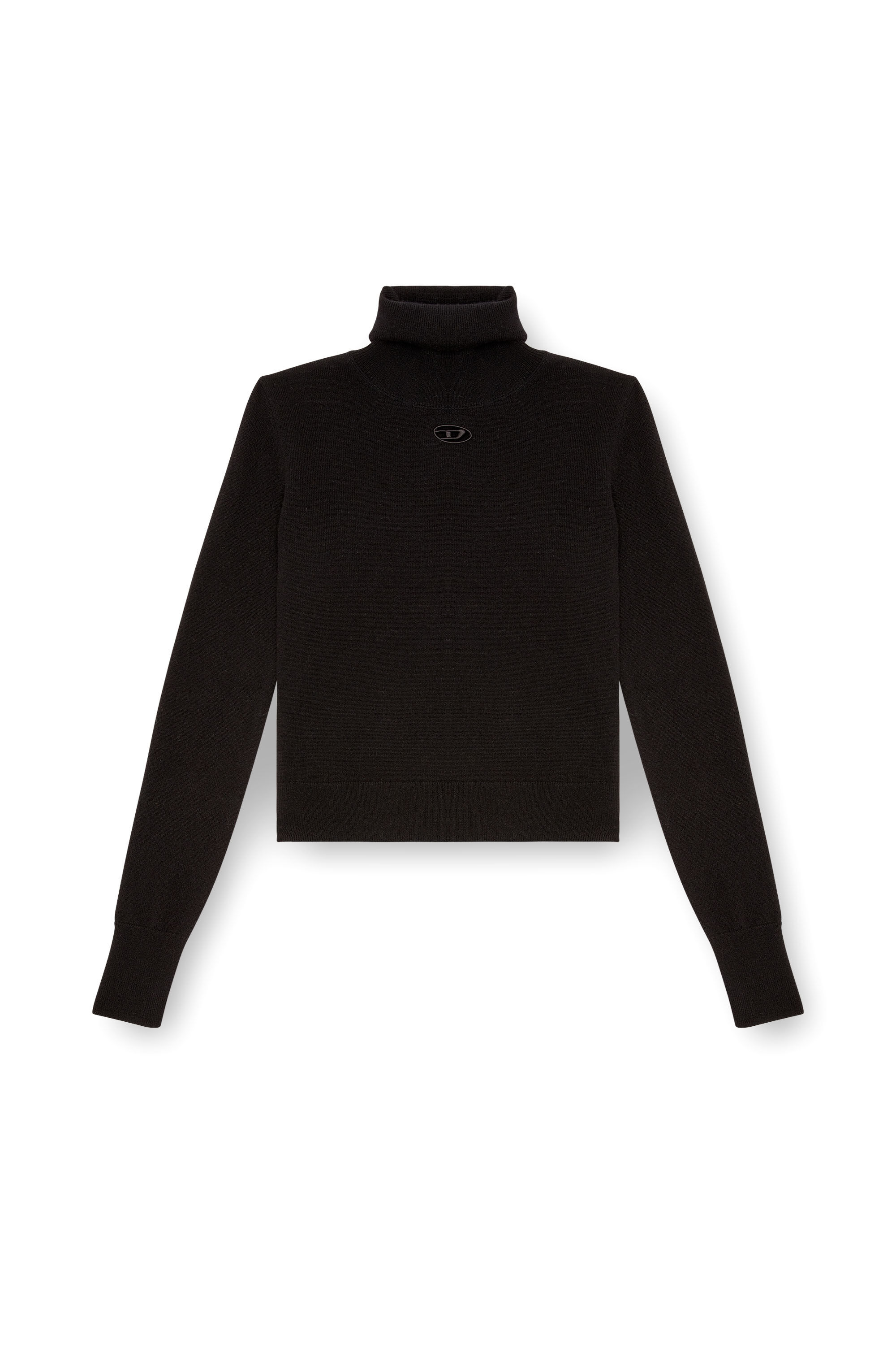 Women's Turtleneck jumper in wool and cashmere | Black | Diesel