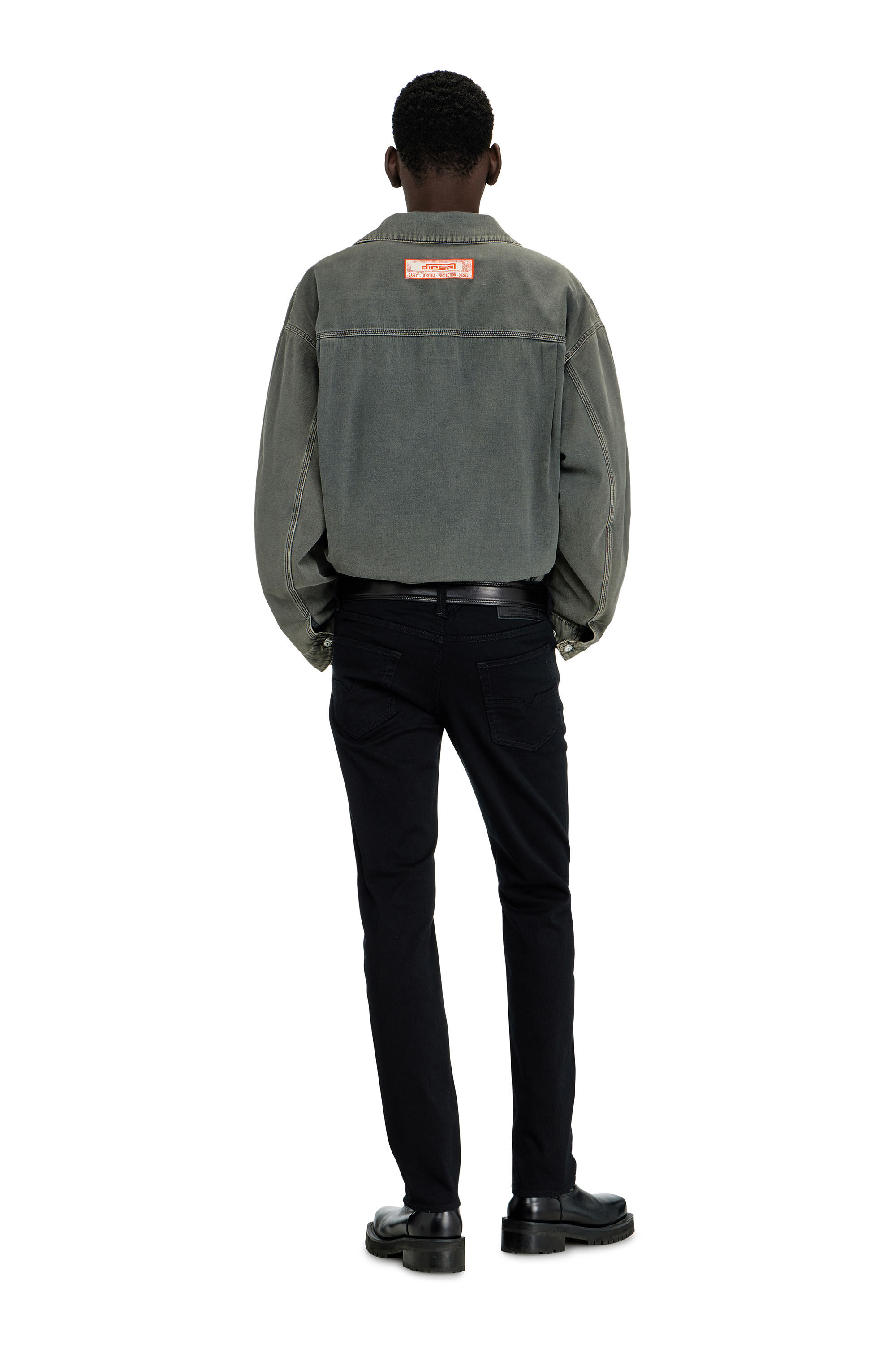 LARKEE-BEEX Man: Tapered Black/Dark grey Jeans, mid rise | Diesel
