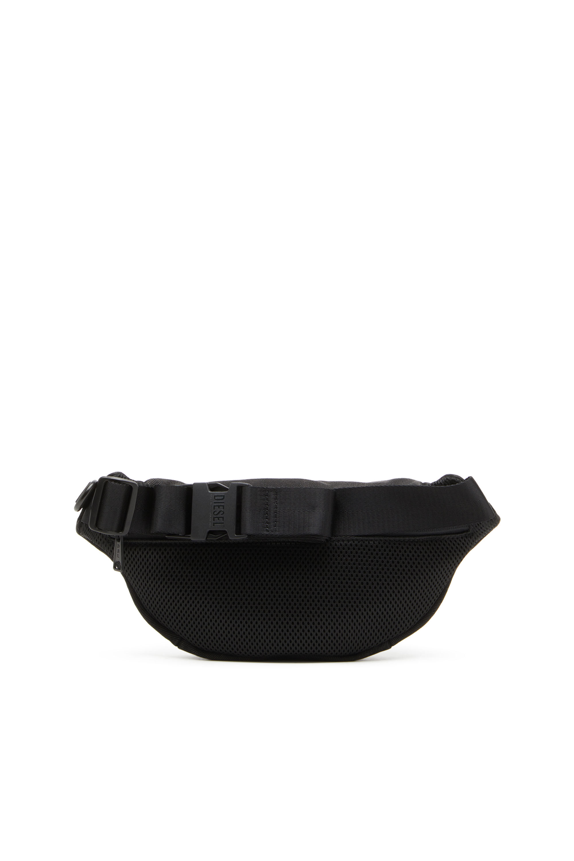 Men s Utlt Beltbag Belt bag in cloudy effect denim Black Diesel