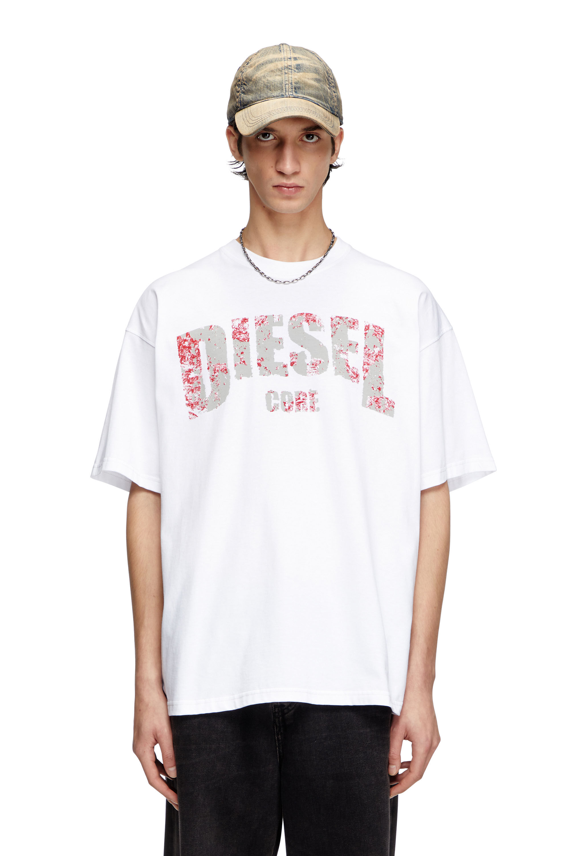 洗練されたデザイン　DIESEL T-ADJUST-R25 Tシャツ　L T-ADJUST-R25 Tシャツ｜ブラック｜メンズ｜DIESEL