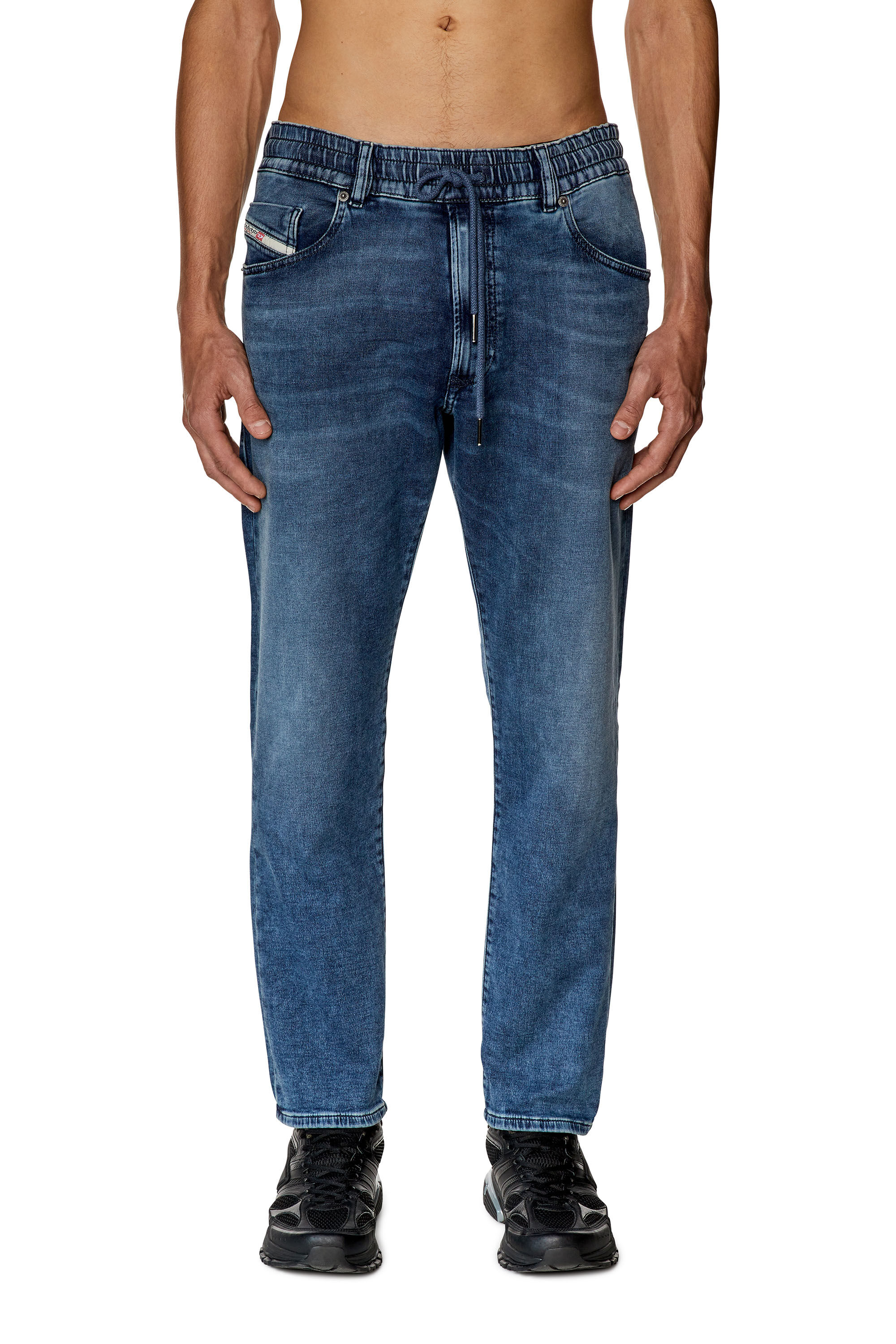Men s Tapered Jeans Medium blue Diesel 2030 D Krooley Joggjeans