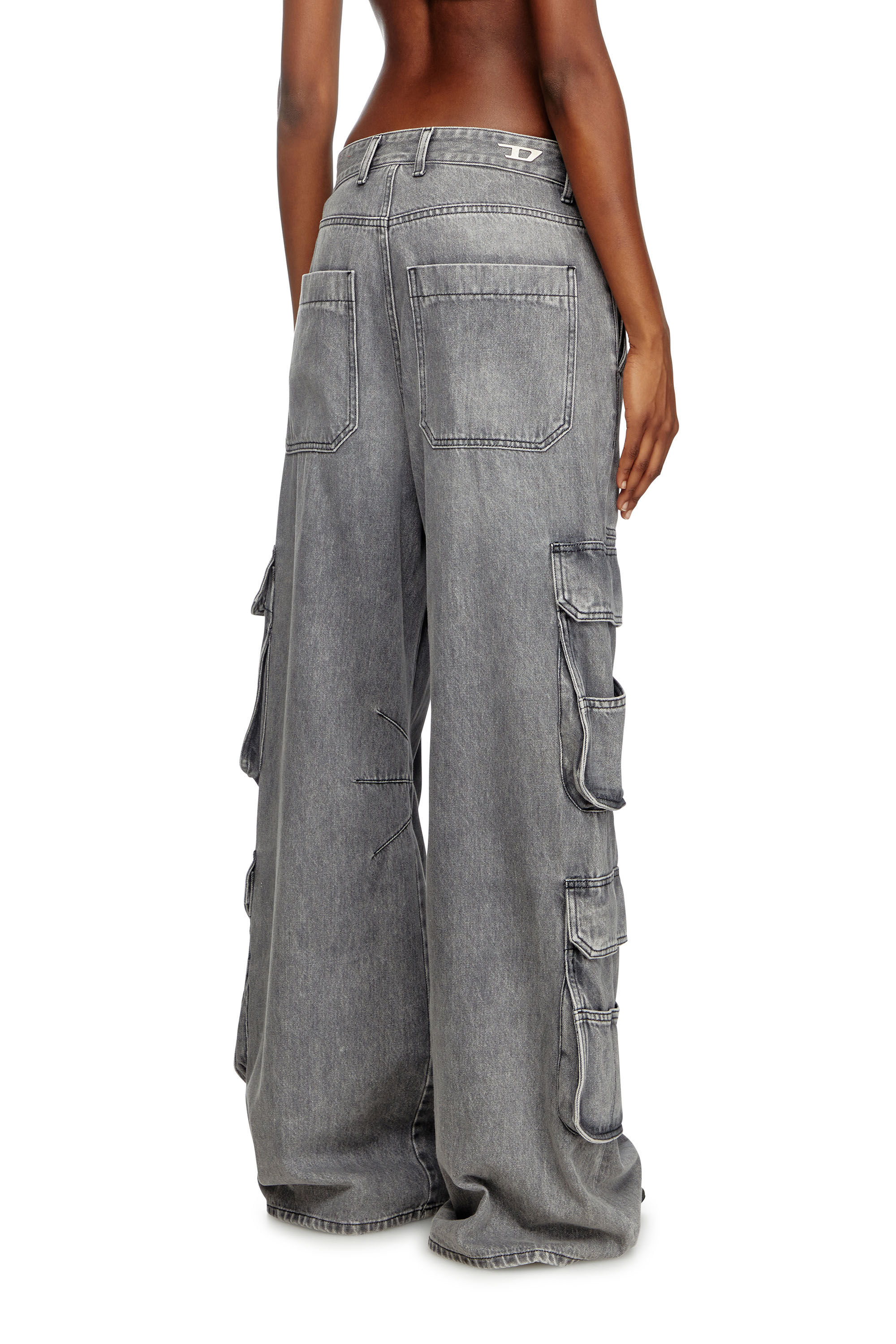 Women's Relaxed Jeans | Light Grey | Diesel 1996 D-Sire