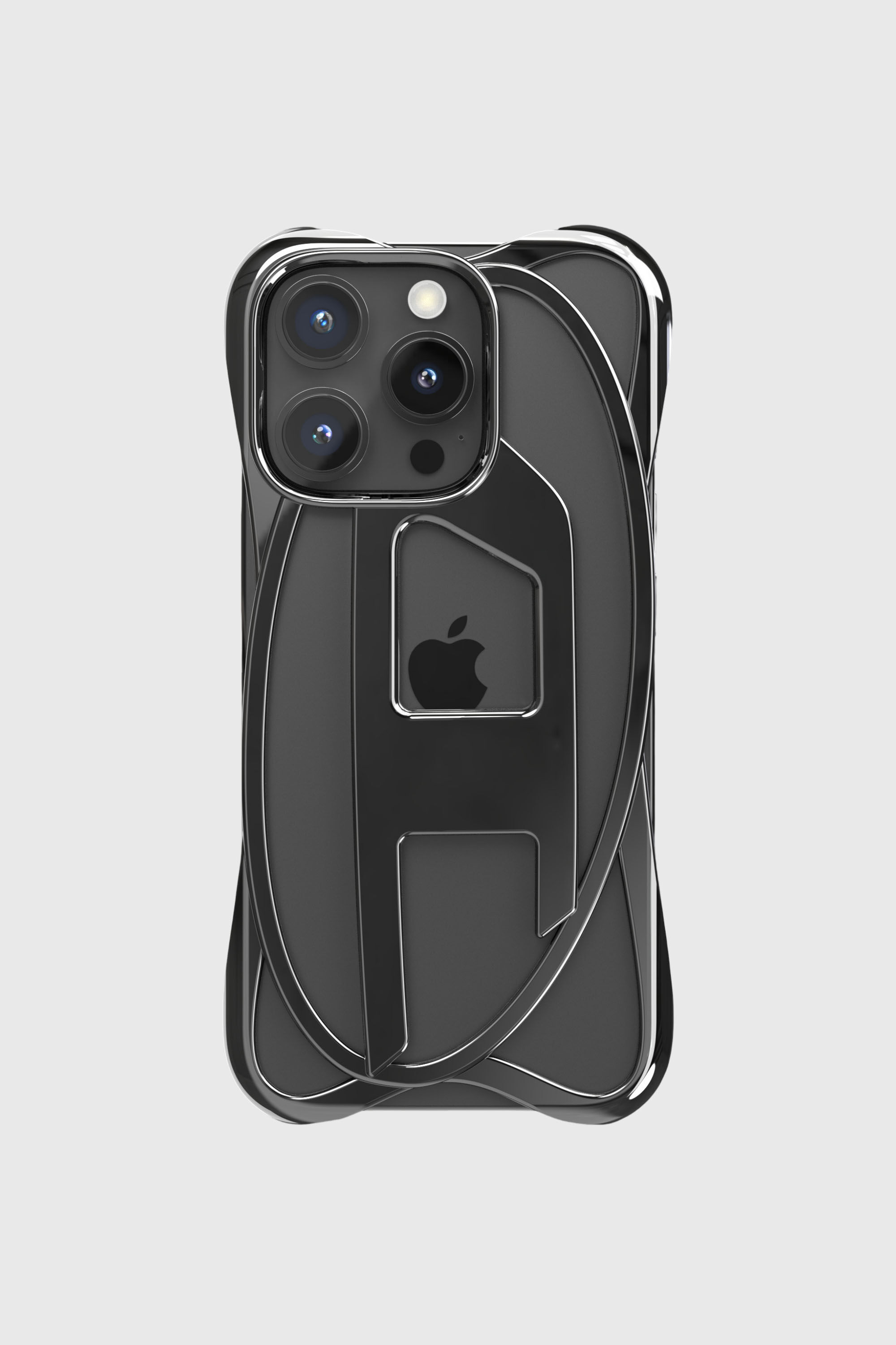 Diesel - 60268 CAGED D CASE, Unisex's Caged D Case iPhone 16 Pro in Black - 2
