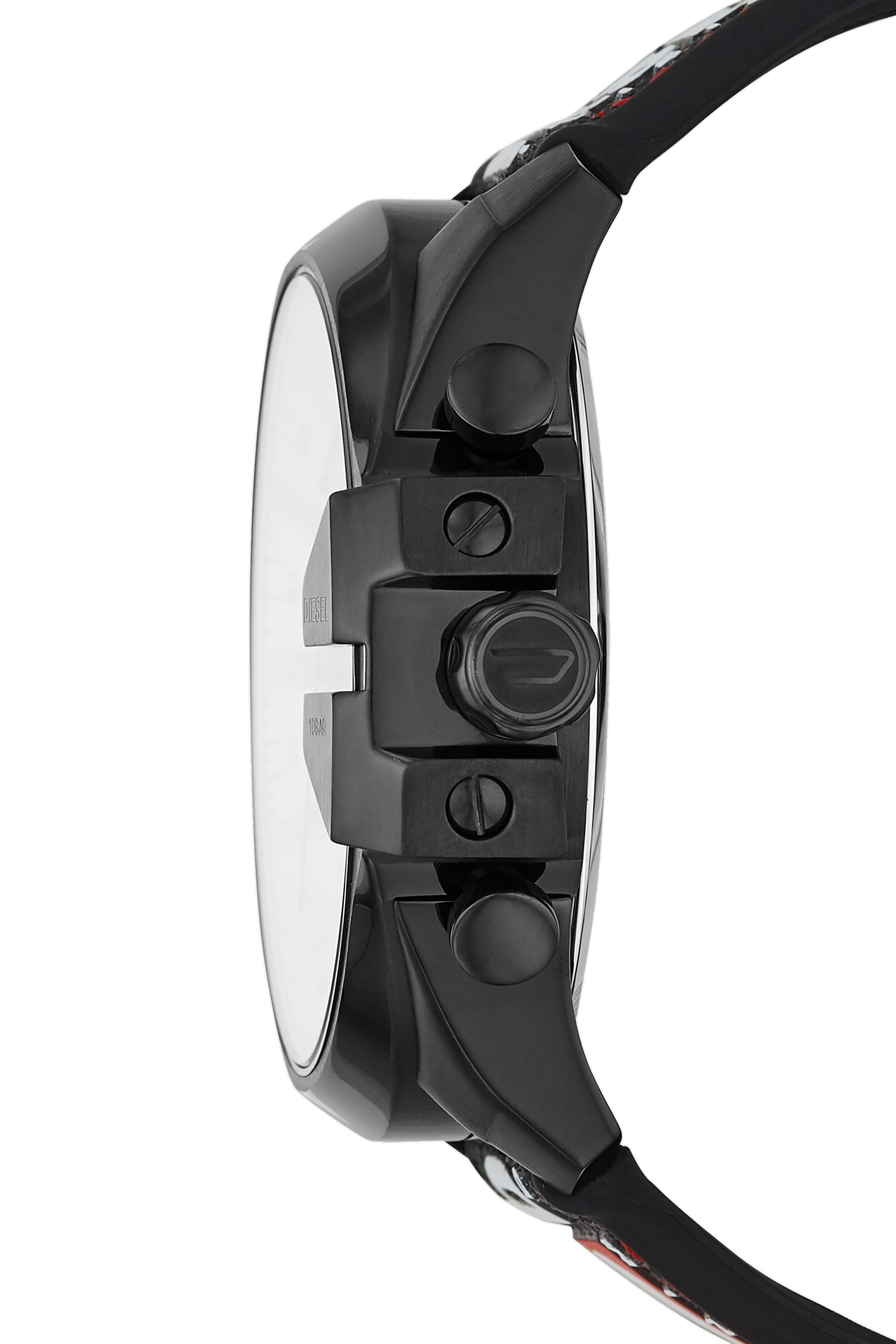 DZ4512 Man Mega Chief chronograph black nylon watch Diesel