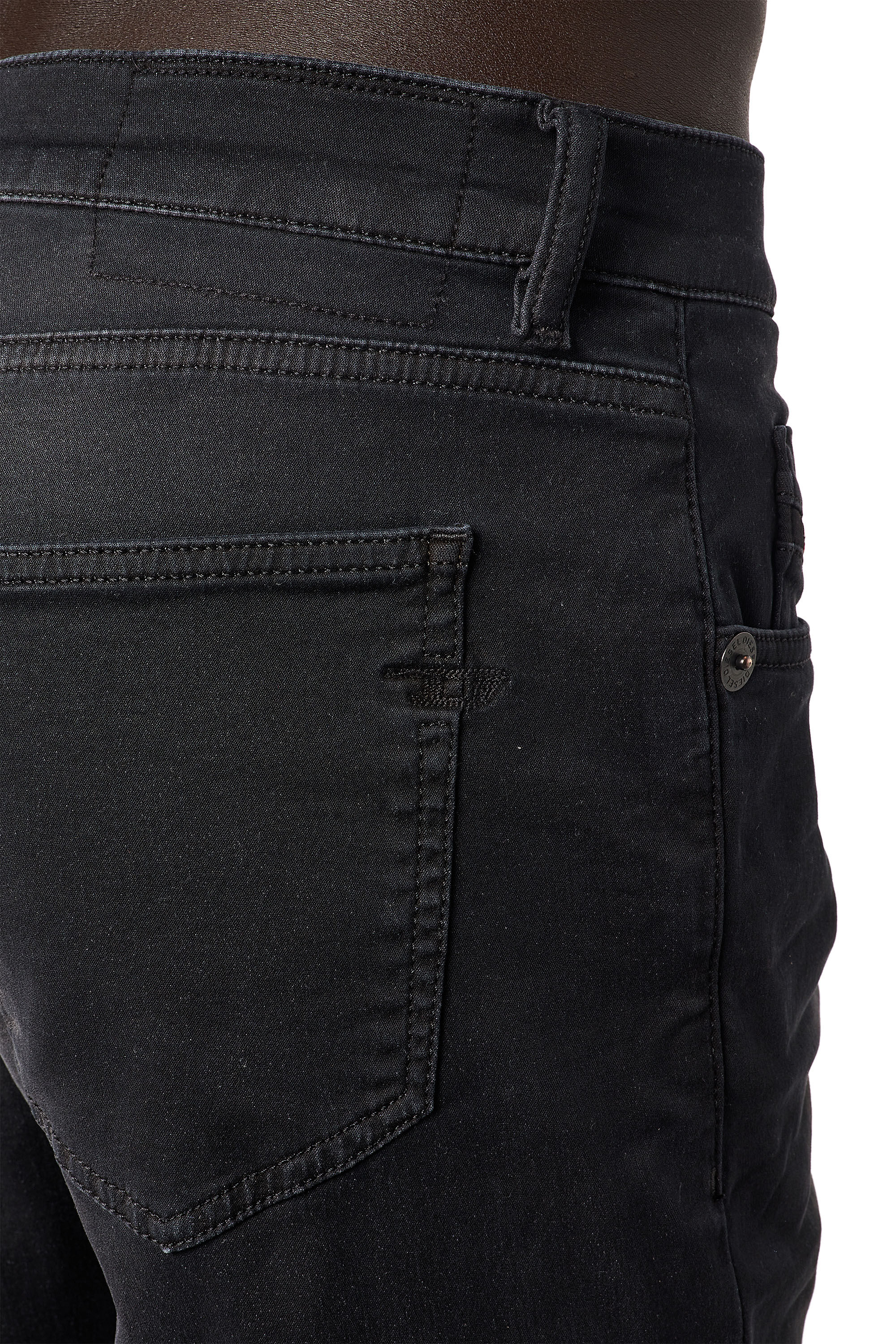 Diesel - Slim D-Strukt JoggJeans® 0670M, Black/Dark grey - Image 6