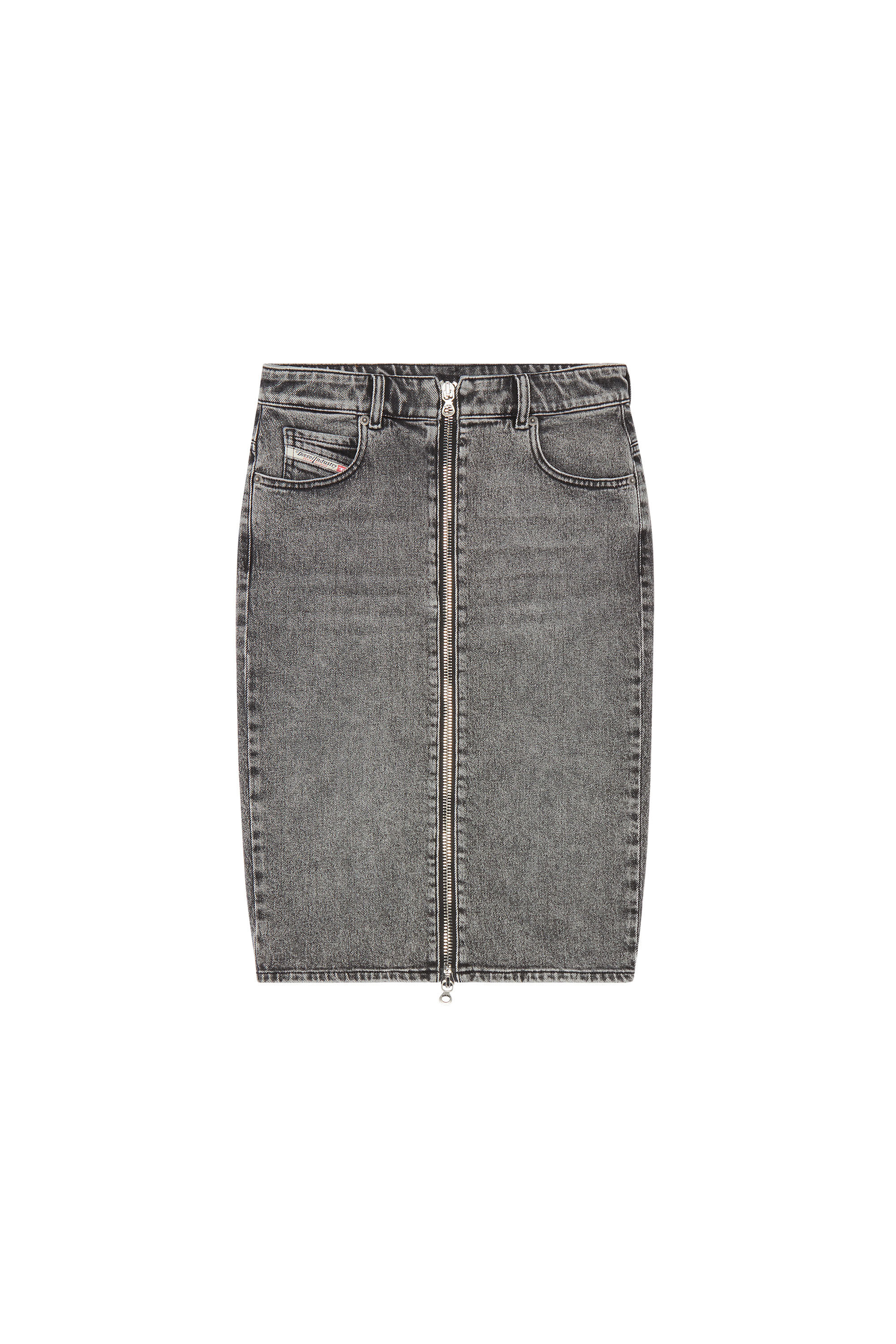 Dark grey denim pencil skirt hot sale