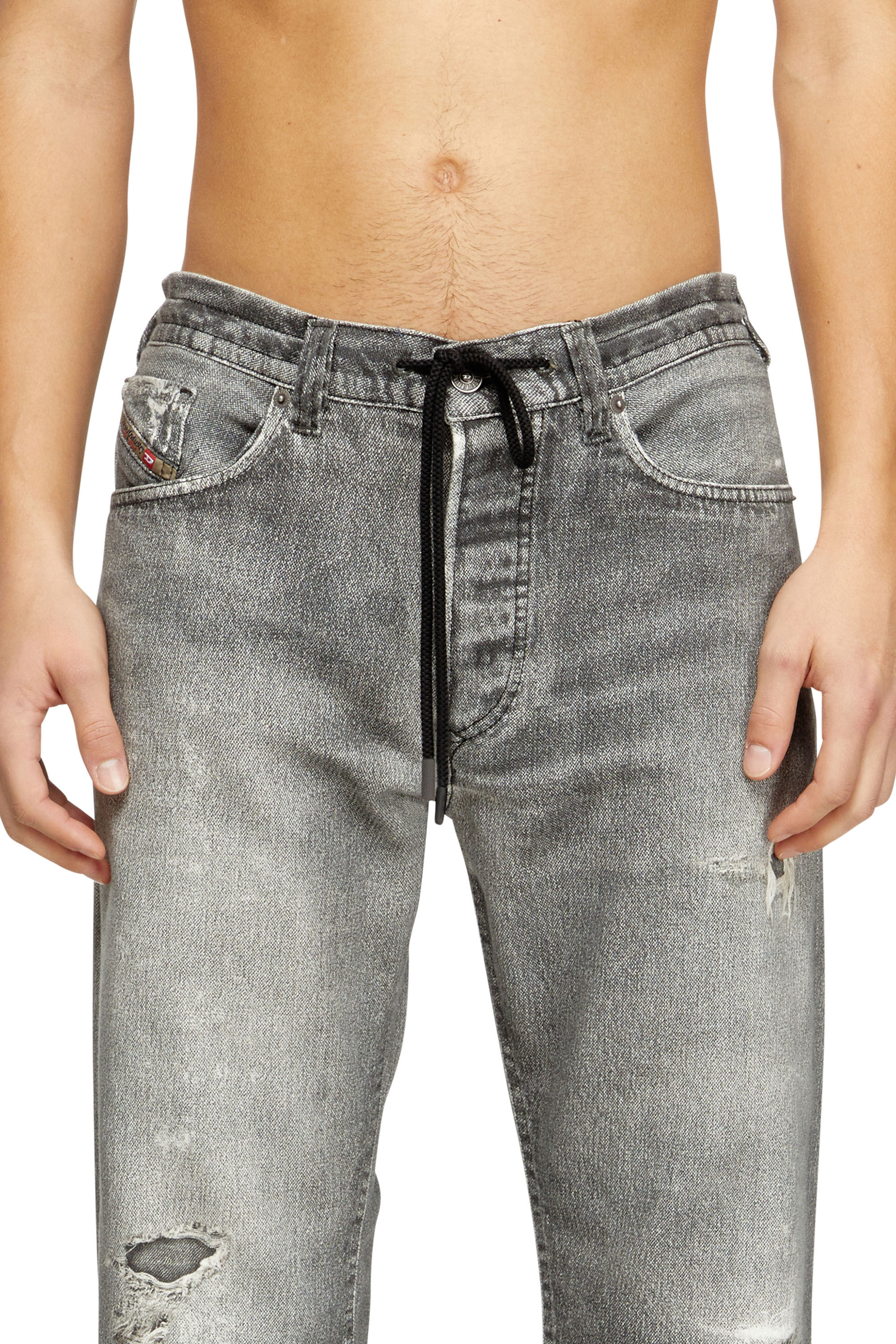 Men's Relaxed Jeans | Grey | Diesel 2080 D-Reel Joggjeans®