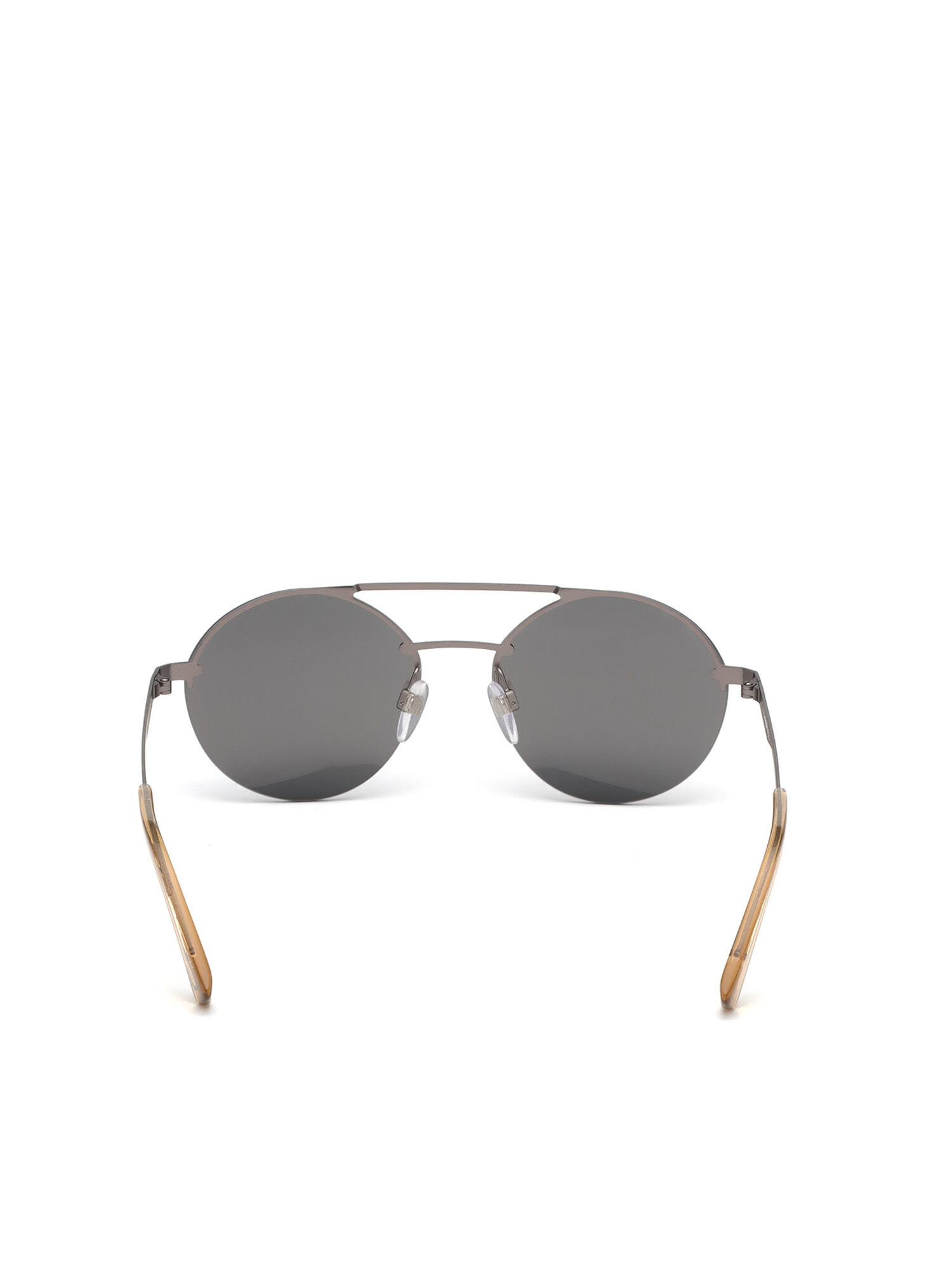 Diesel - DL0275, Unisex's Rounded sunglasses in acetate in Silver - 4