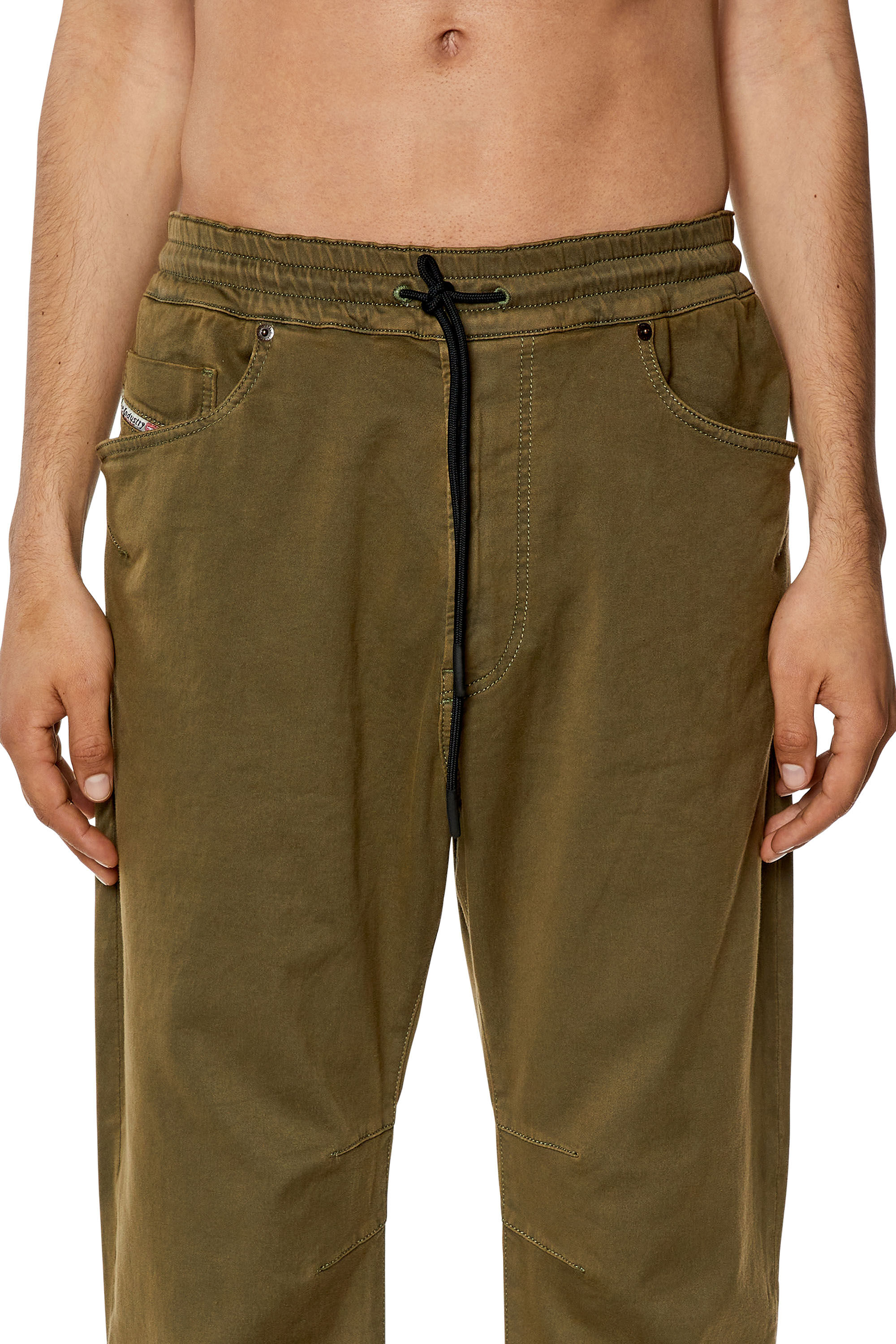 Diesel - Tapered D-Amage JoggJeans® 068DY, Military Green - Image 5