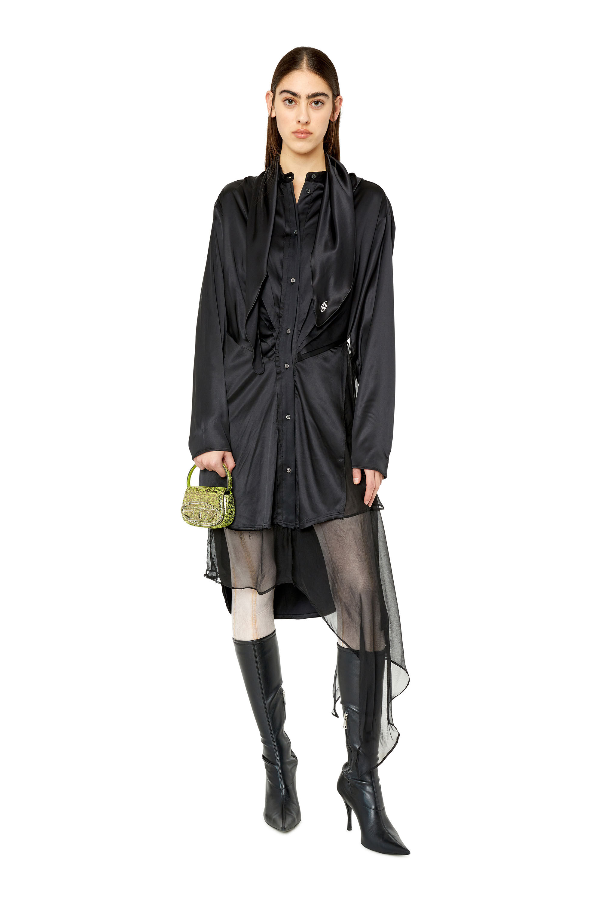 Diesel - D-ENTELA-LONG, Black - Image 1