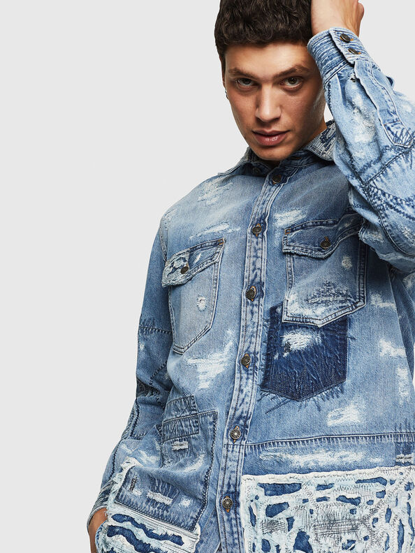 Diesel Gonna Minigonna Casual In Denim J02557-KXBSC-K01