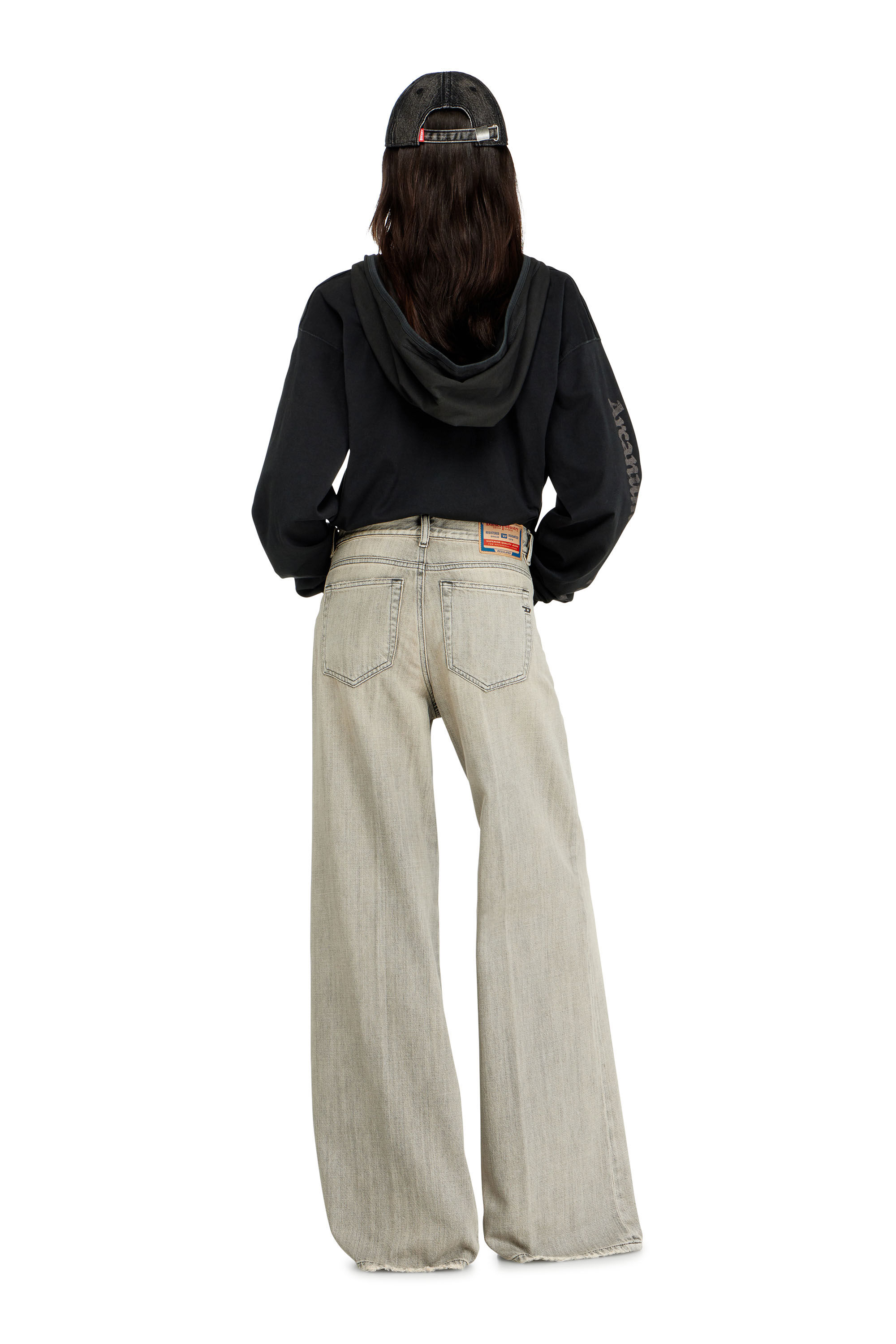 Women's Flare Jeans | Grey | Diesel 1978 D-Akemi