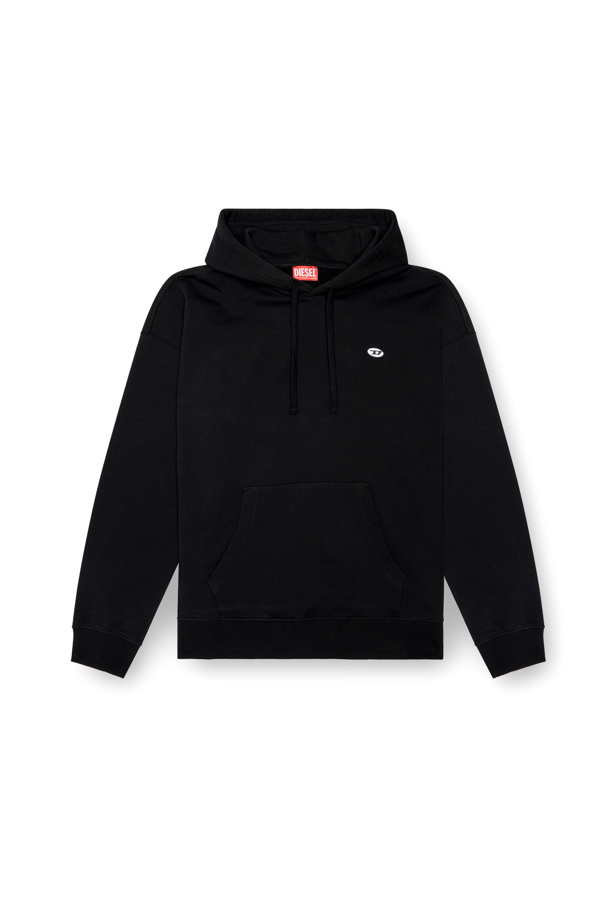 S ROB HOOD DOVAL PJ Man Hoodie with oval D patch Diesel