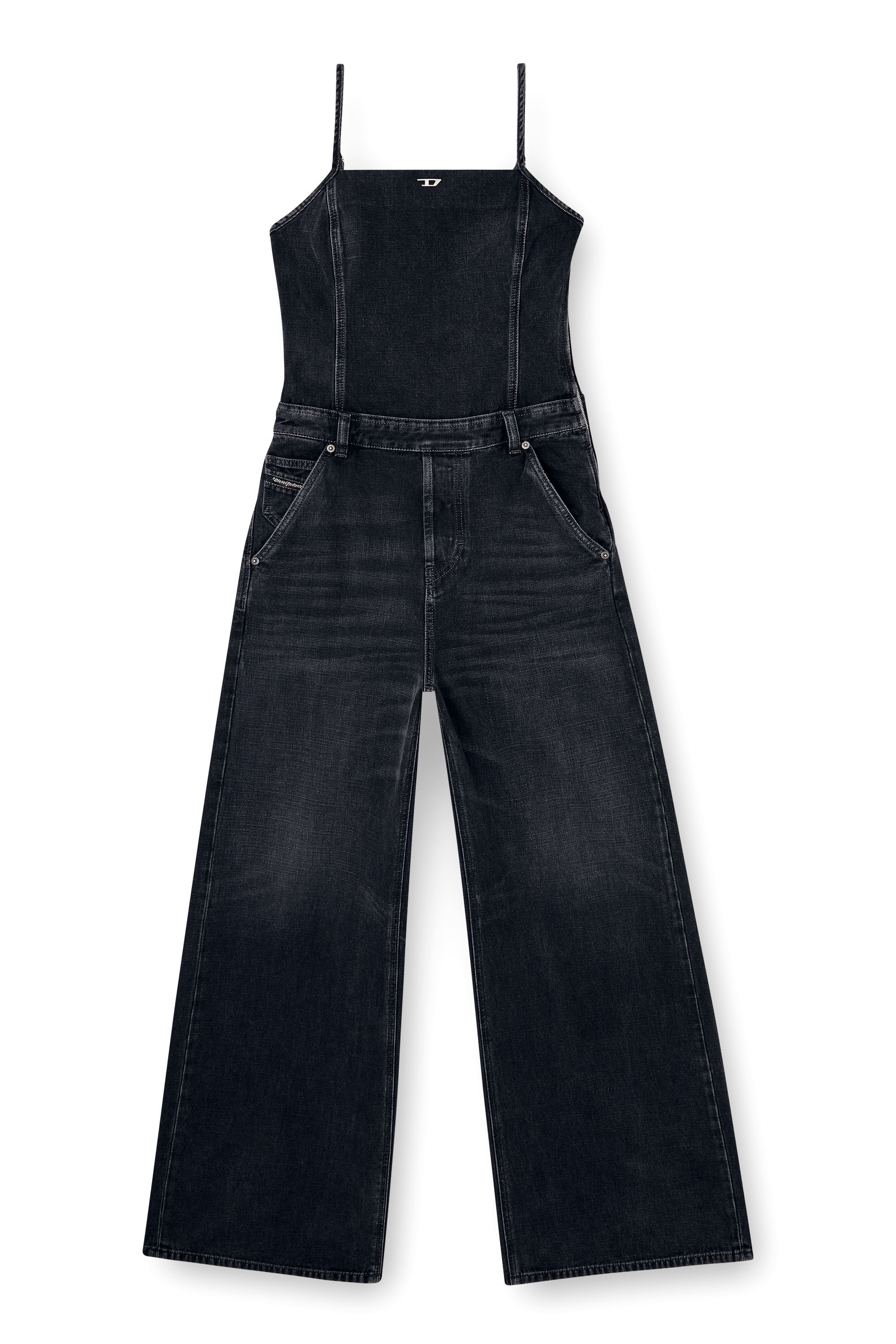 Buy Inky Blue Denim Jumpsuit from Next Luxembourg