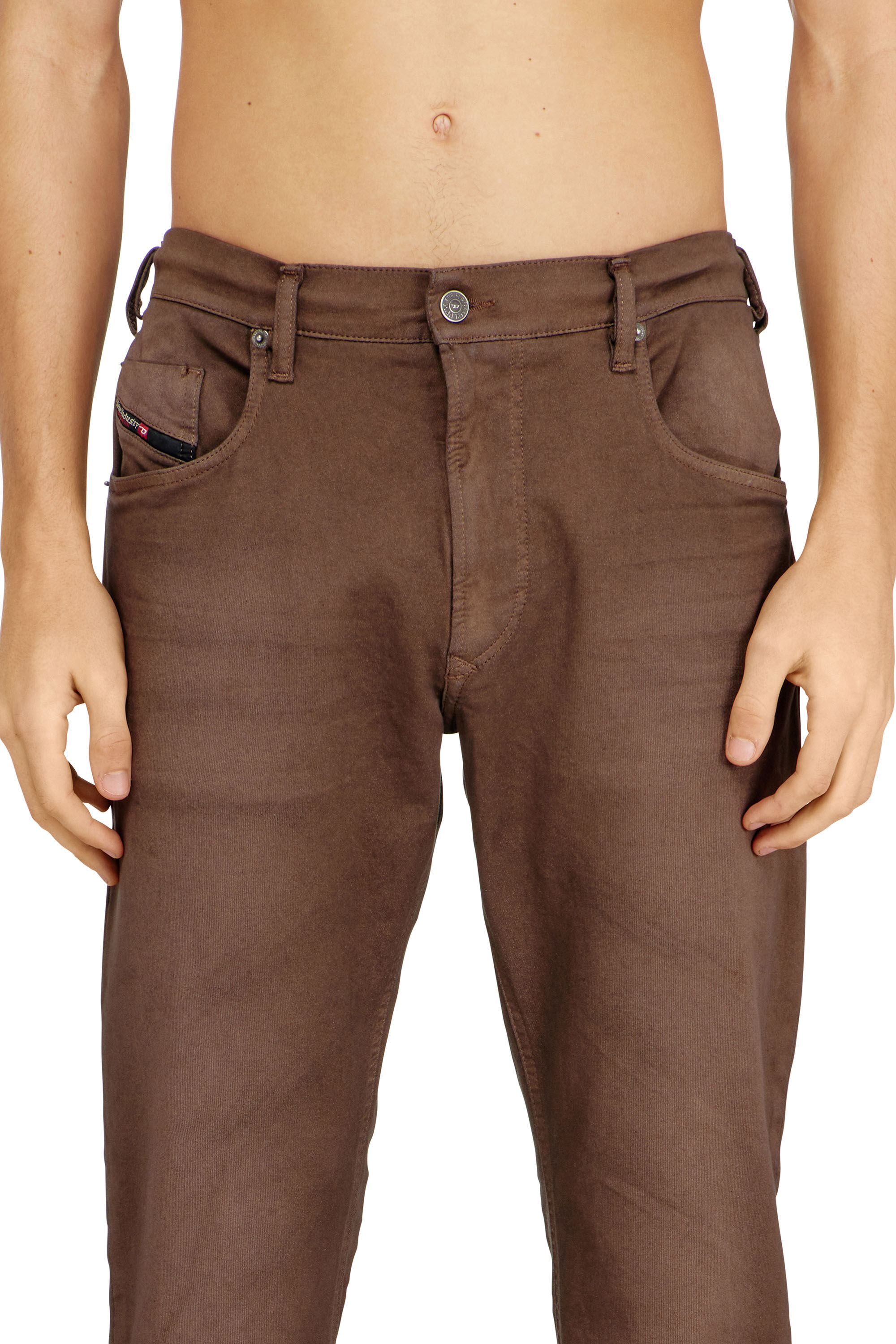 Men's Regular Jeans | Brown | Diesel 2032 D-Krooley-BW Joggjeans®